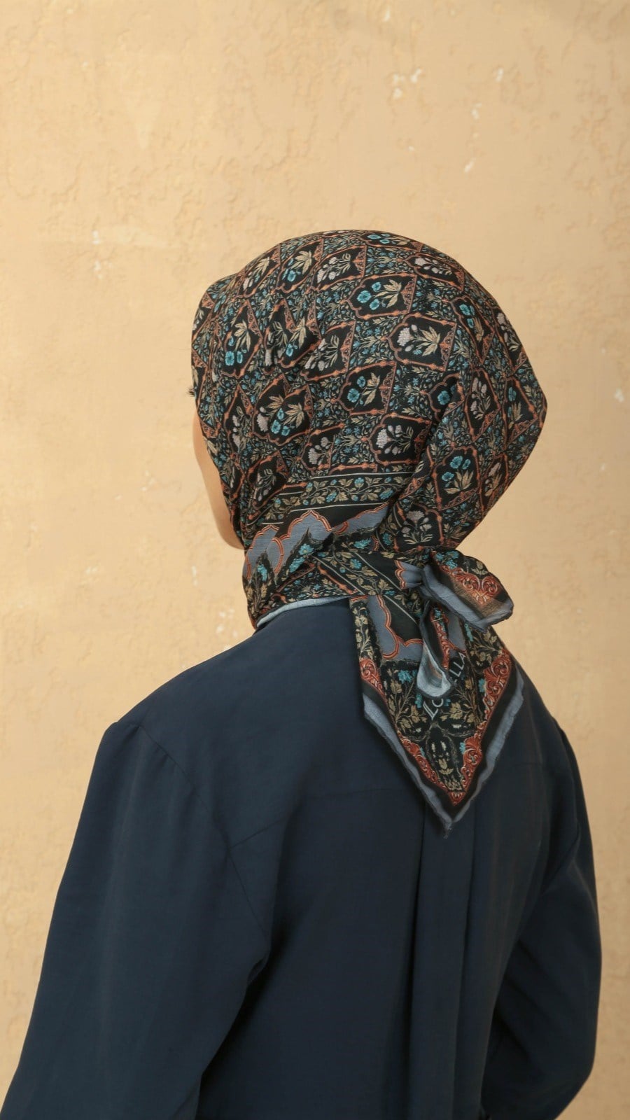 Locella Pamuk Vual Eşarp Siyah