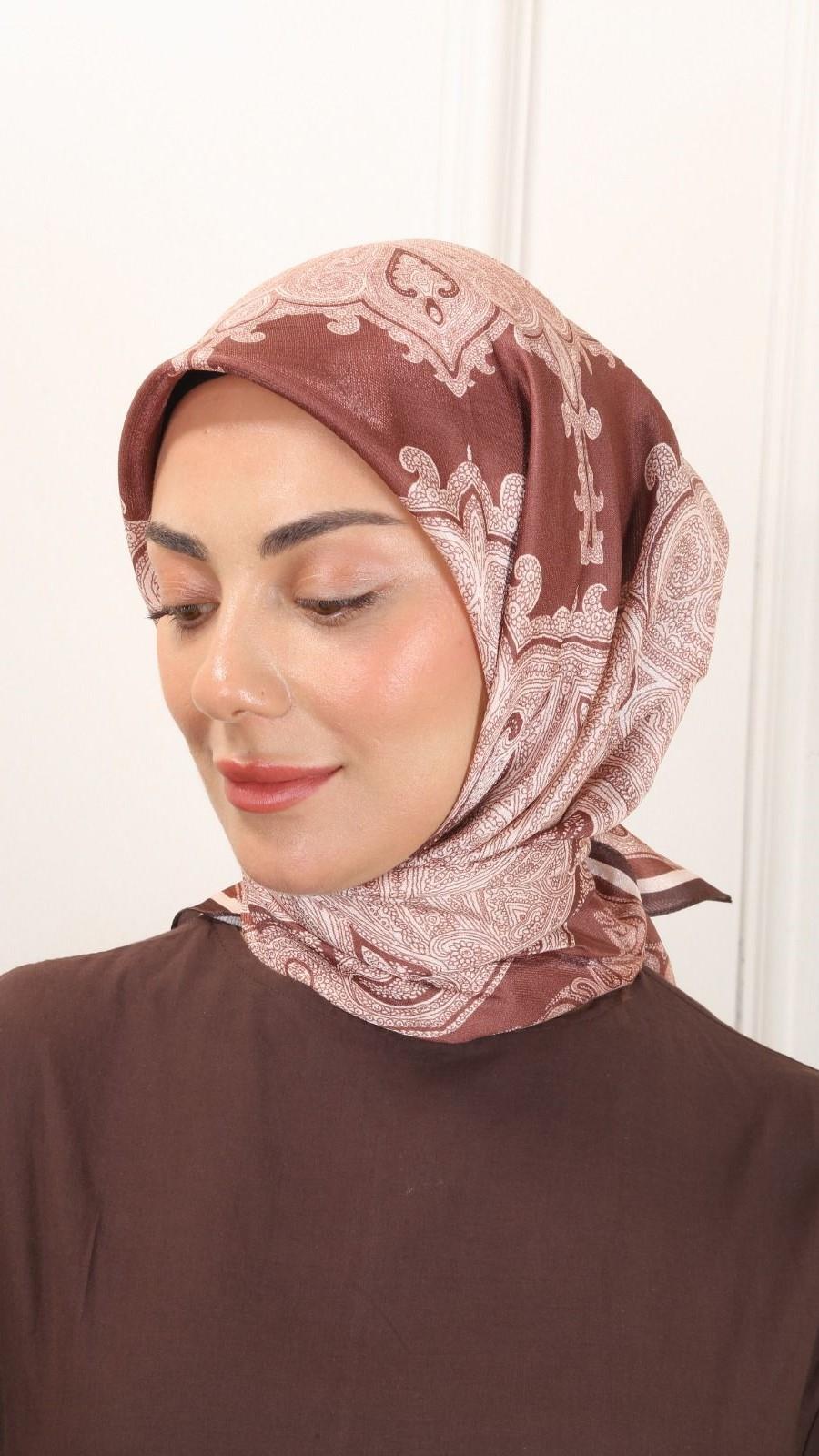 Locella Parla Eşarp Kahve-3
