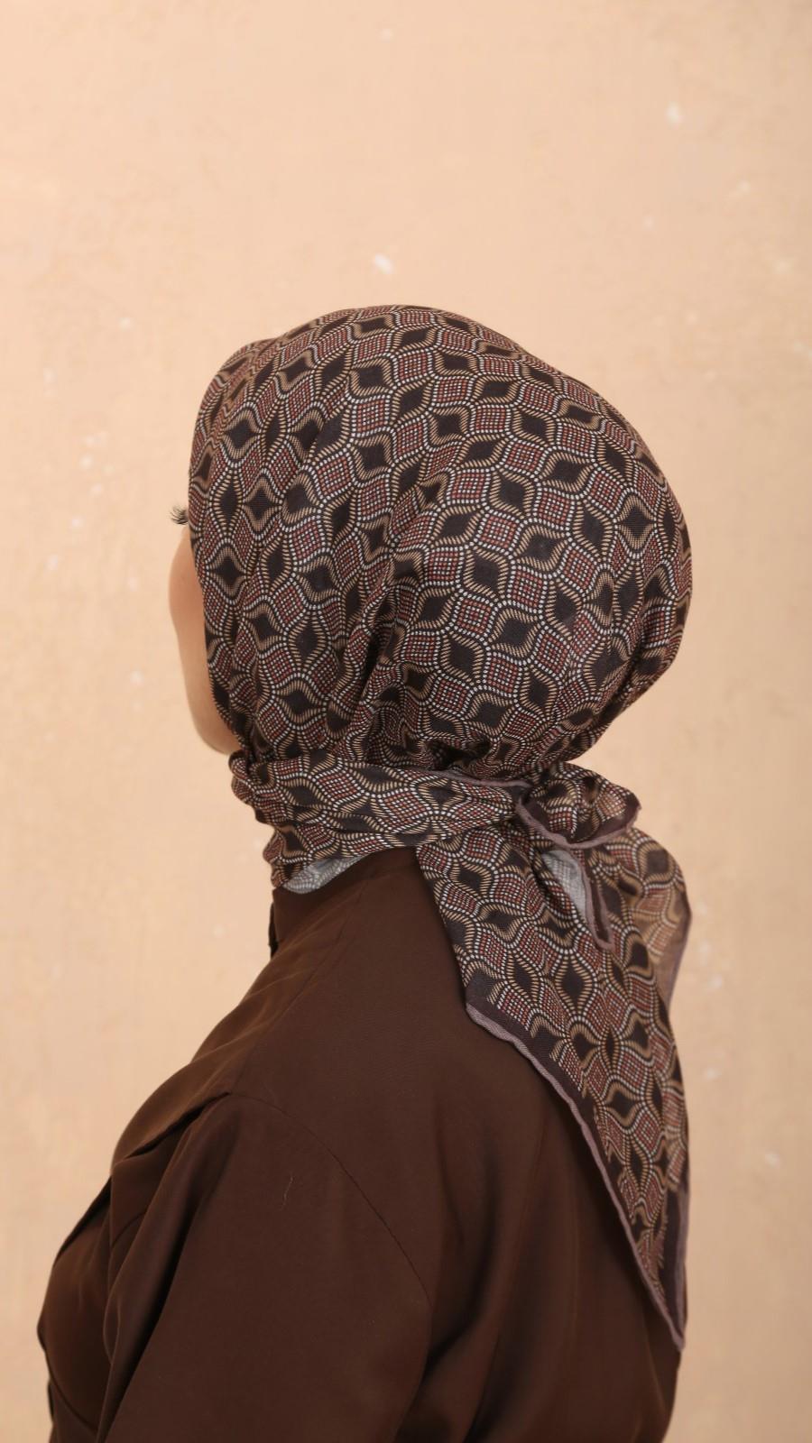 Locella Soft Pamuk Eşarp Kahve