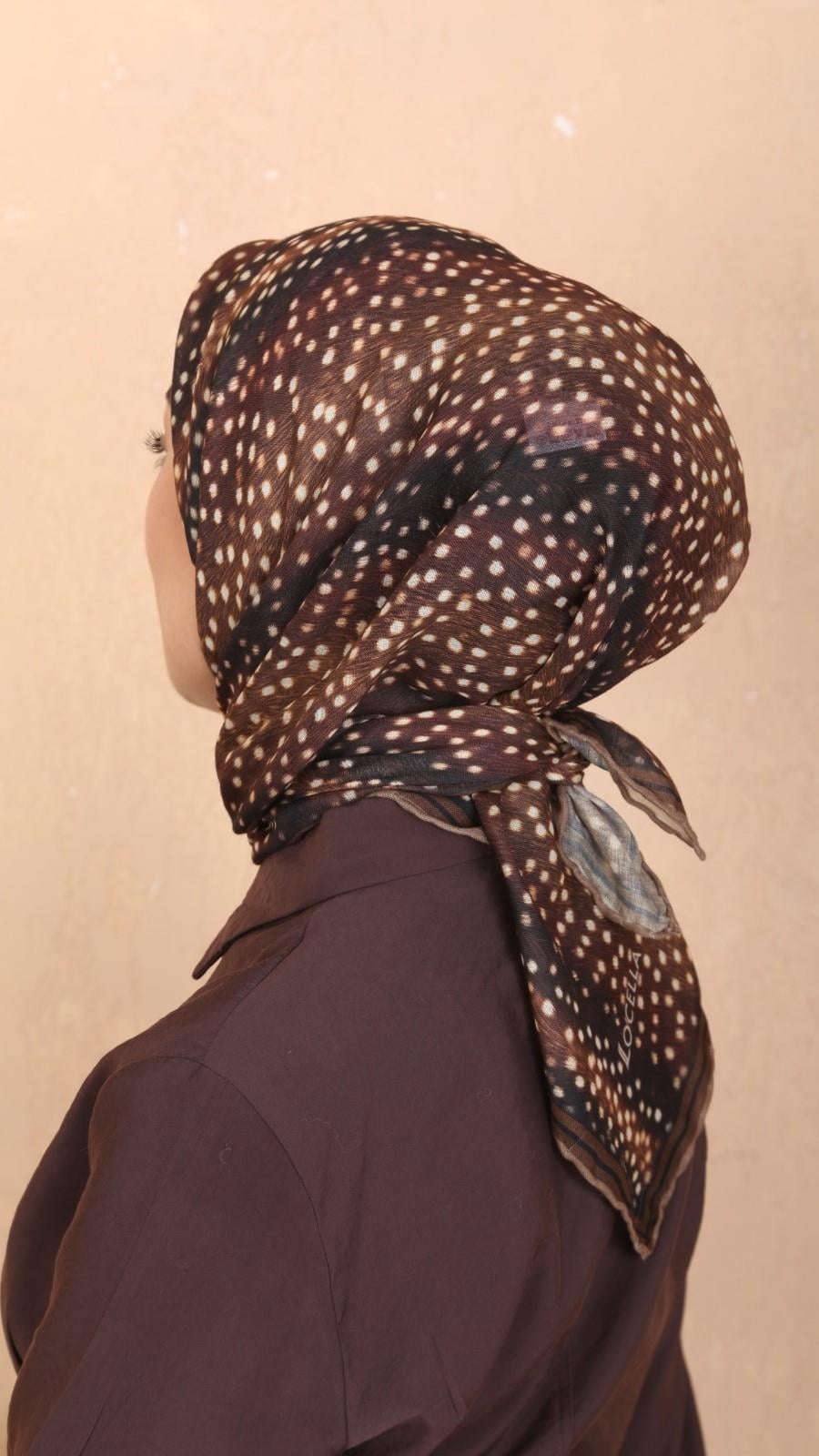 Locella Soft Pamuk Eşarp Ceylan Desen