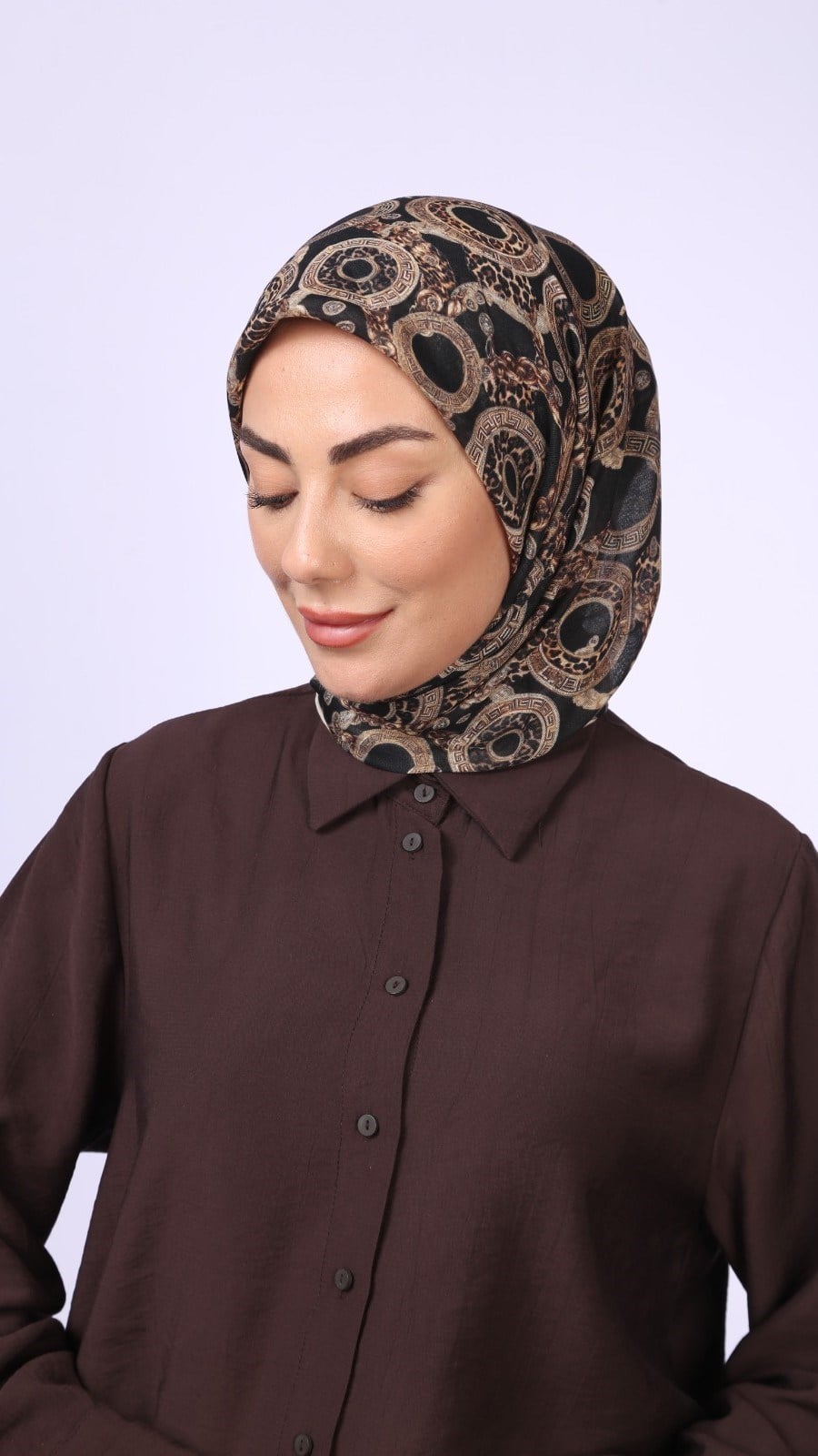 Locella Soft Pamuk Eşarp Siyah