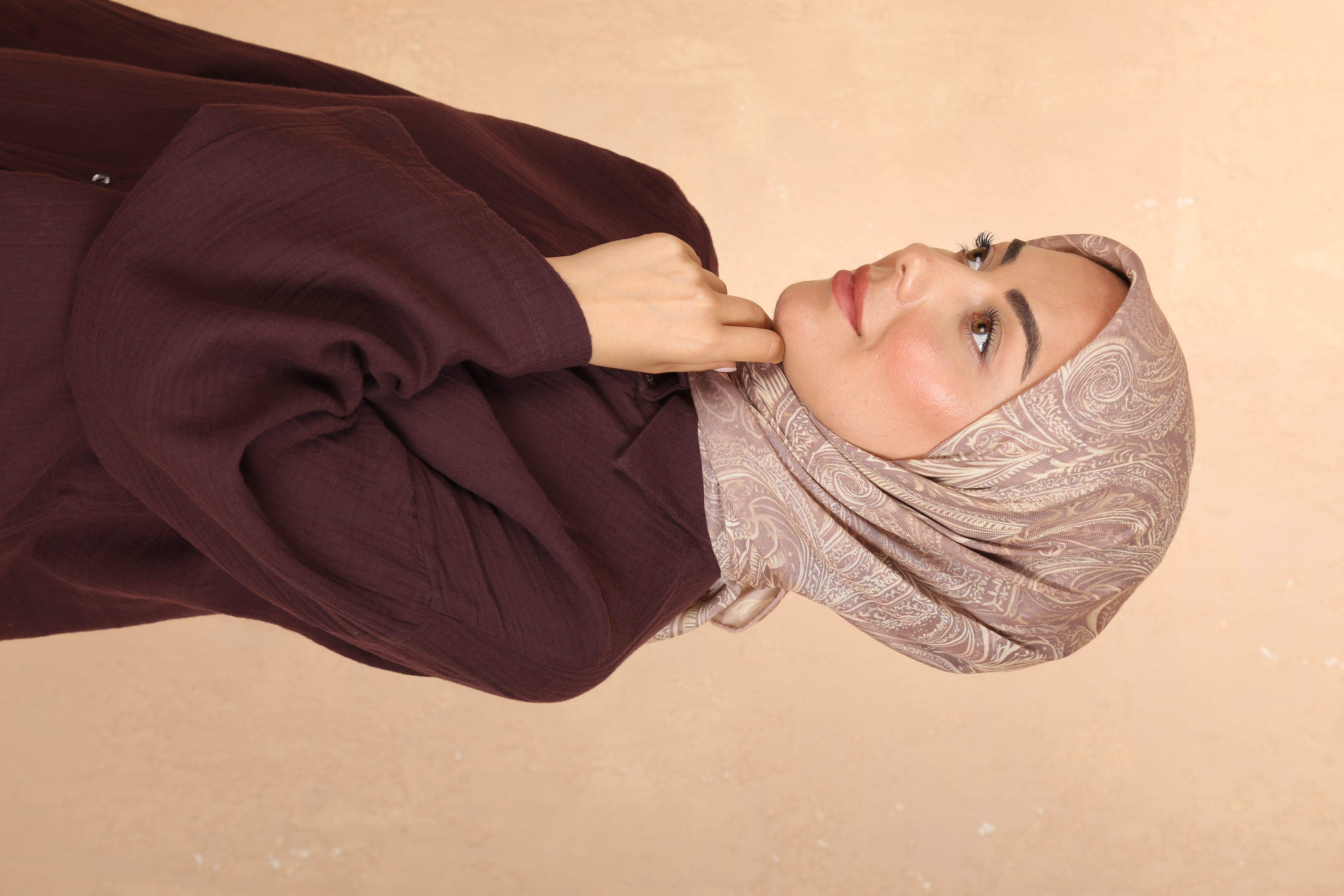 Locella Soft Pamuk Eşarp Vizon