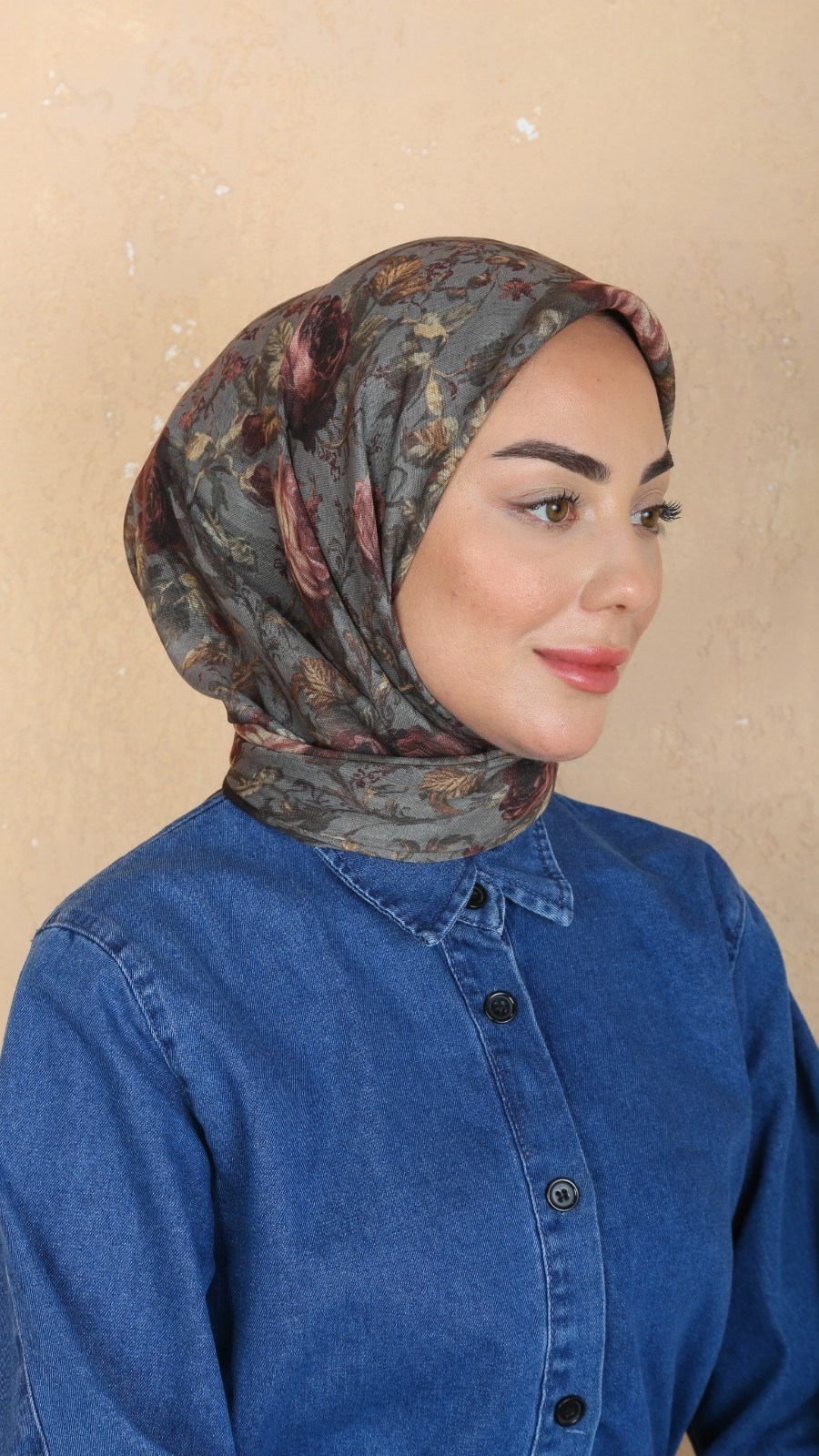 Locella Soft Pamuk Eşarp Küllü Gri