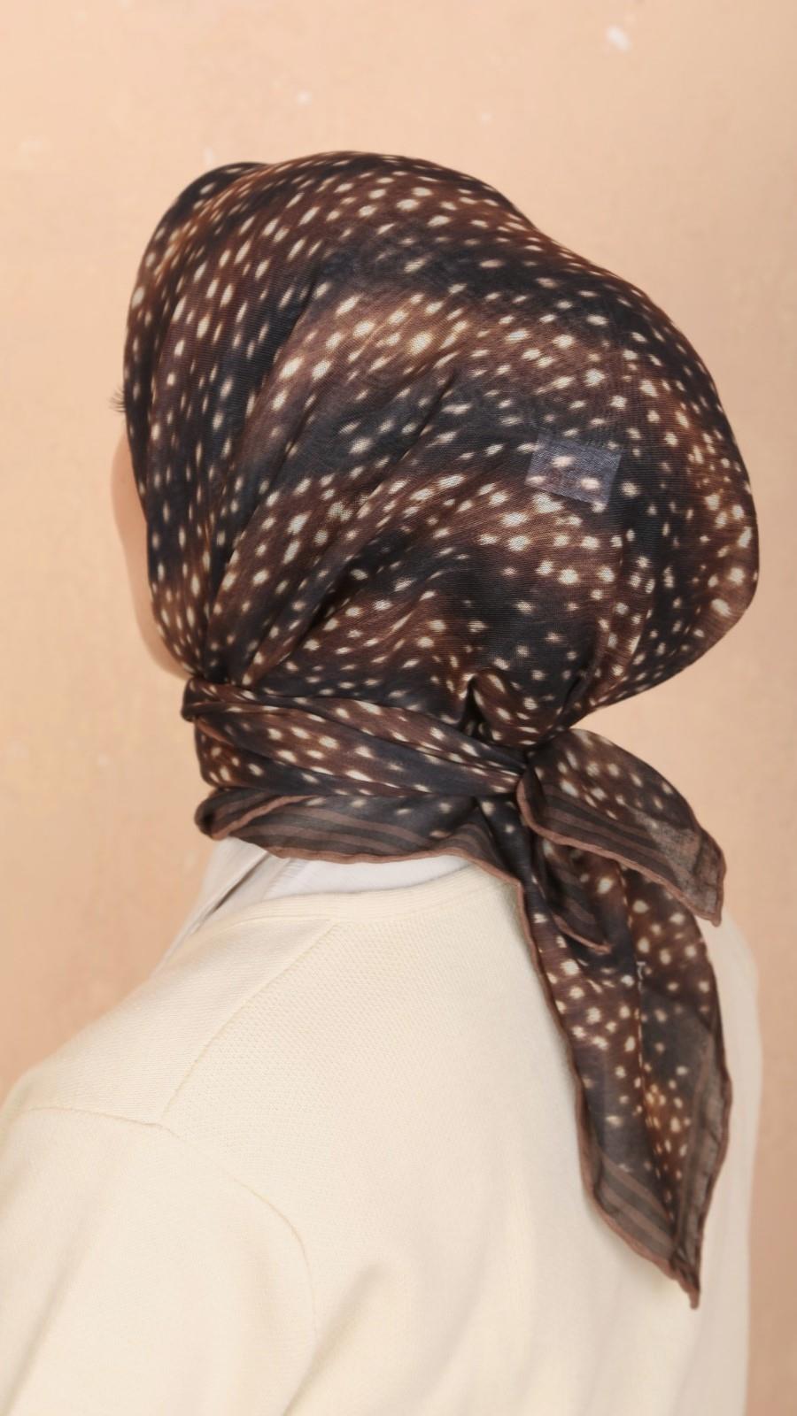 Locella Soft Pamuk Eşarp Ceylan Desen