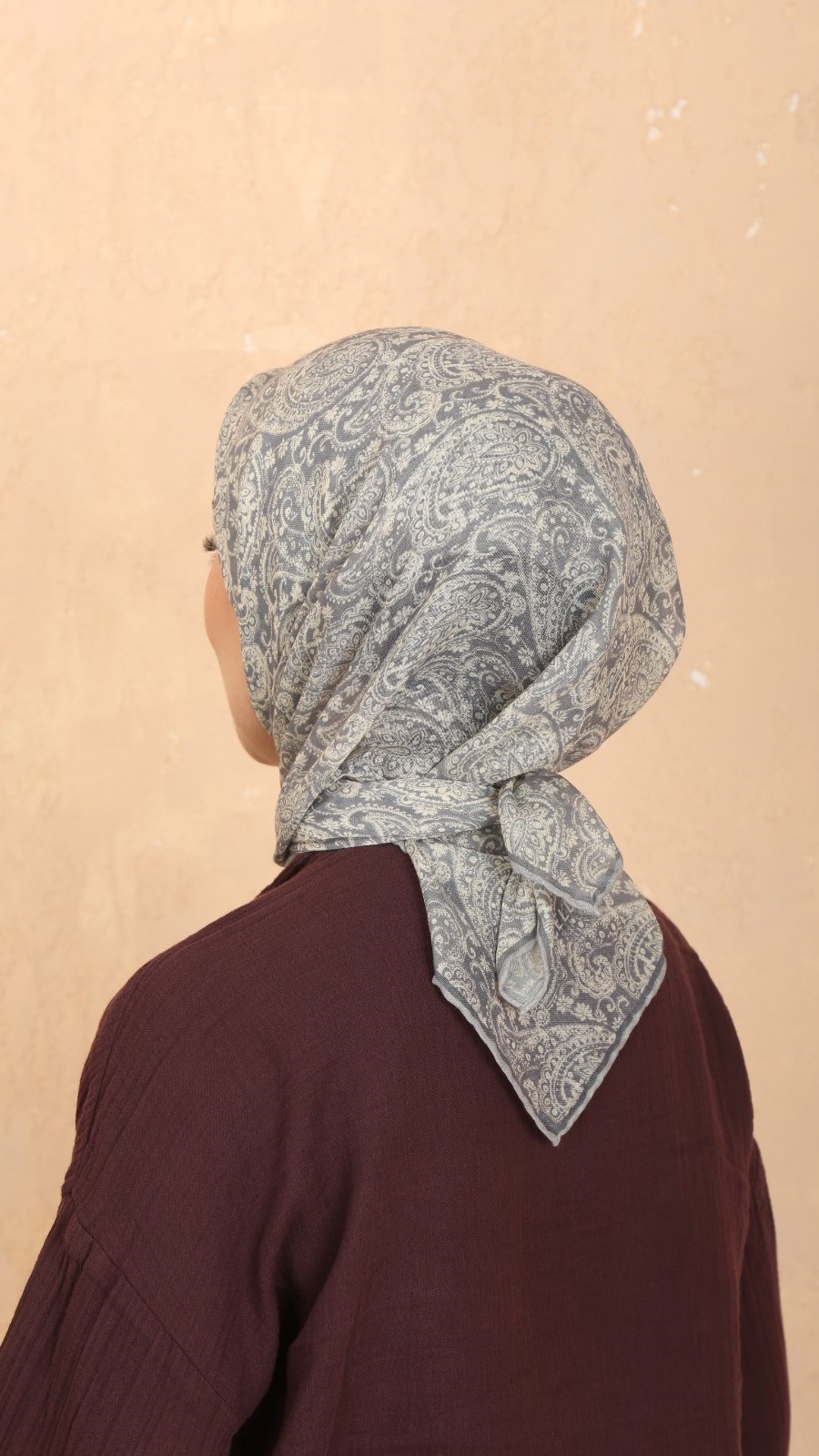Locella Soft Pamuk Eşarp Gri