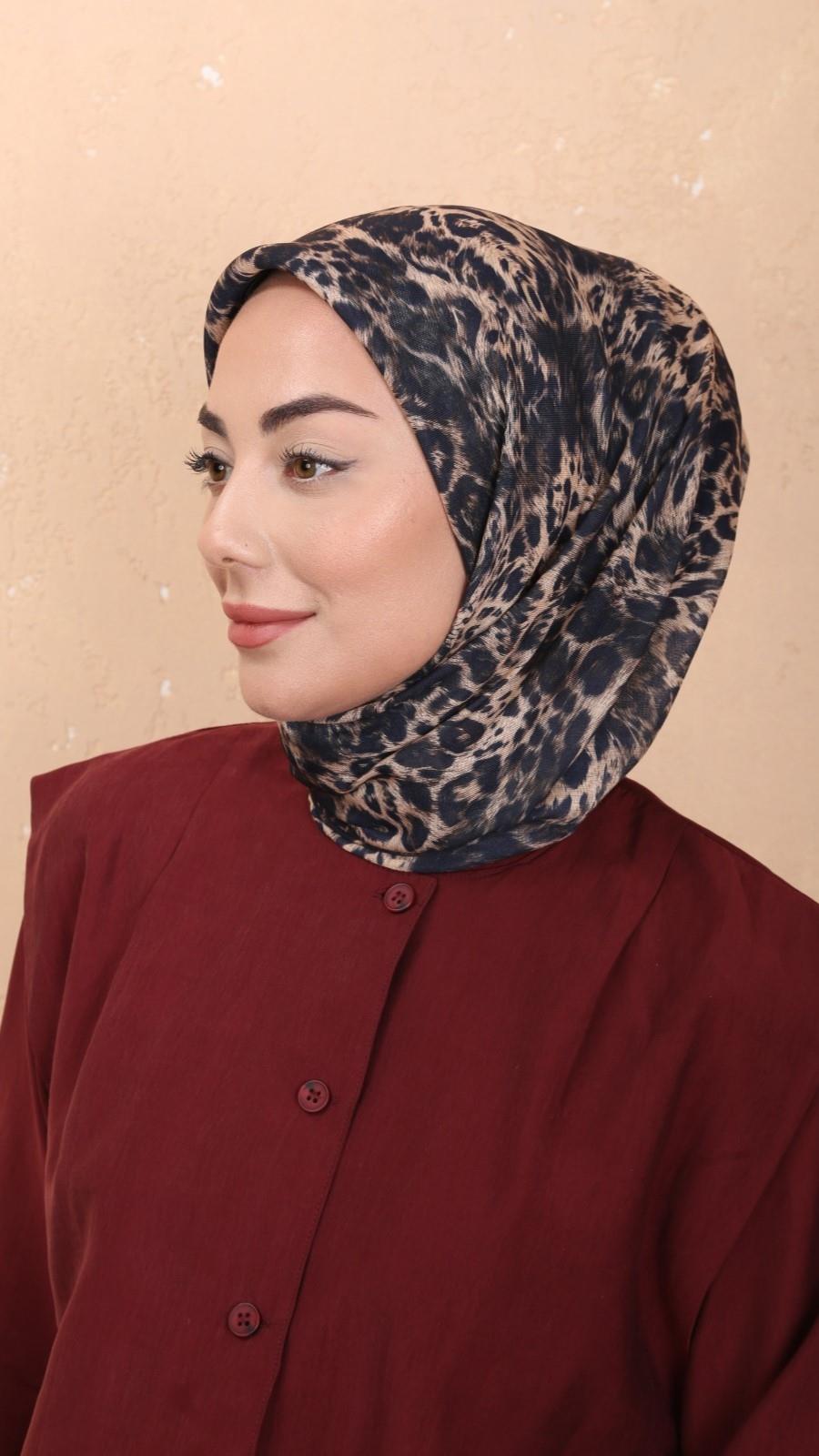 Locella Soft Pamuk Eşarp Lacivert