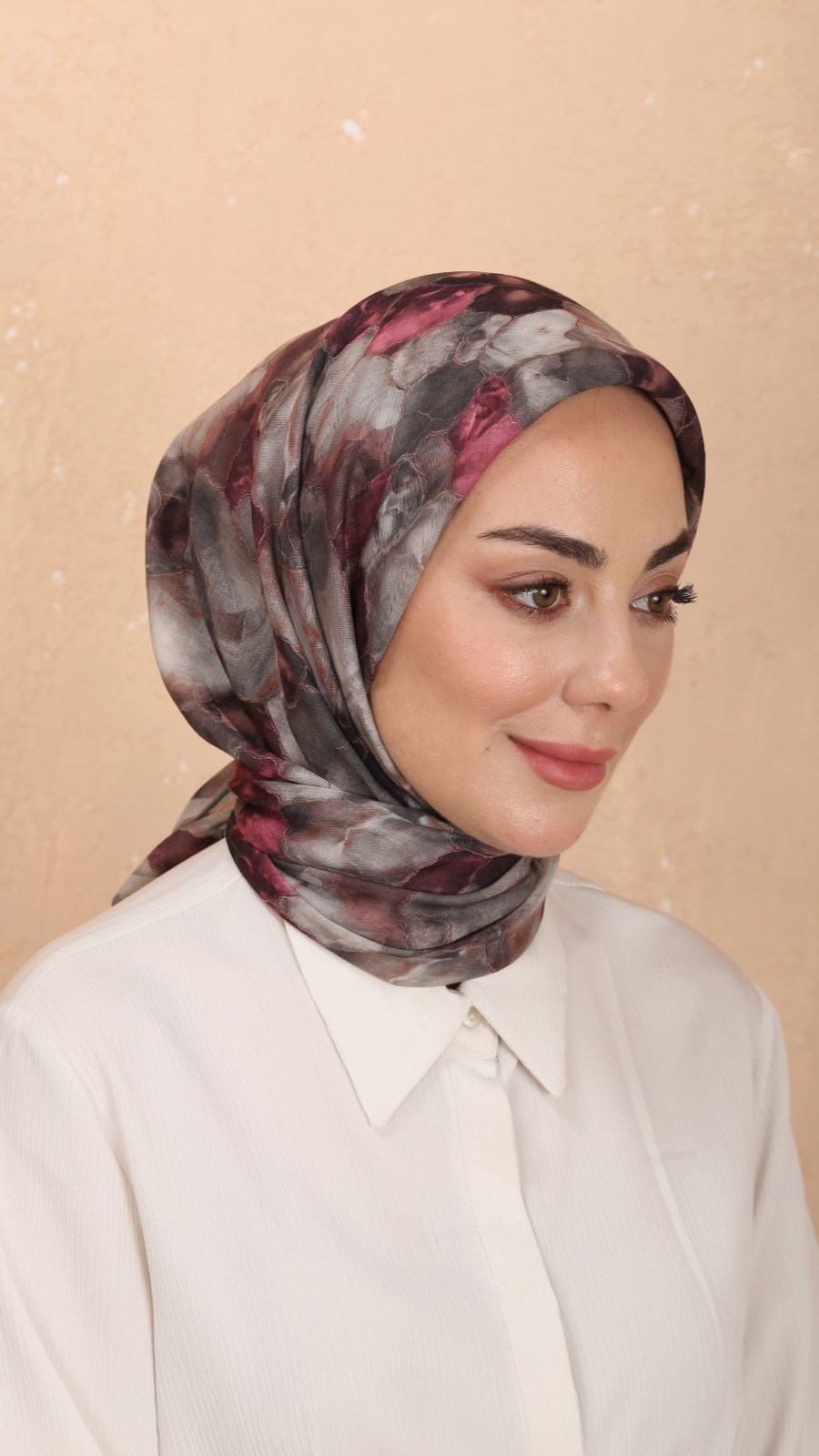 Locella Soft Pamuk Eşarp Vizon