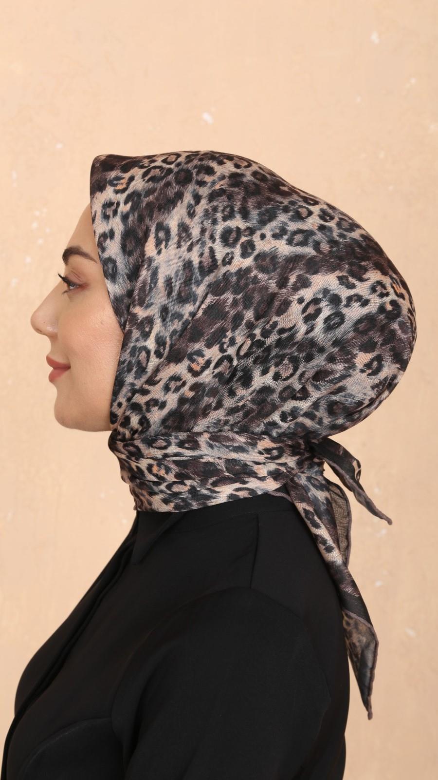 Locella Soft Pamuk Eşarp Siyah-5