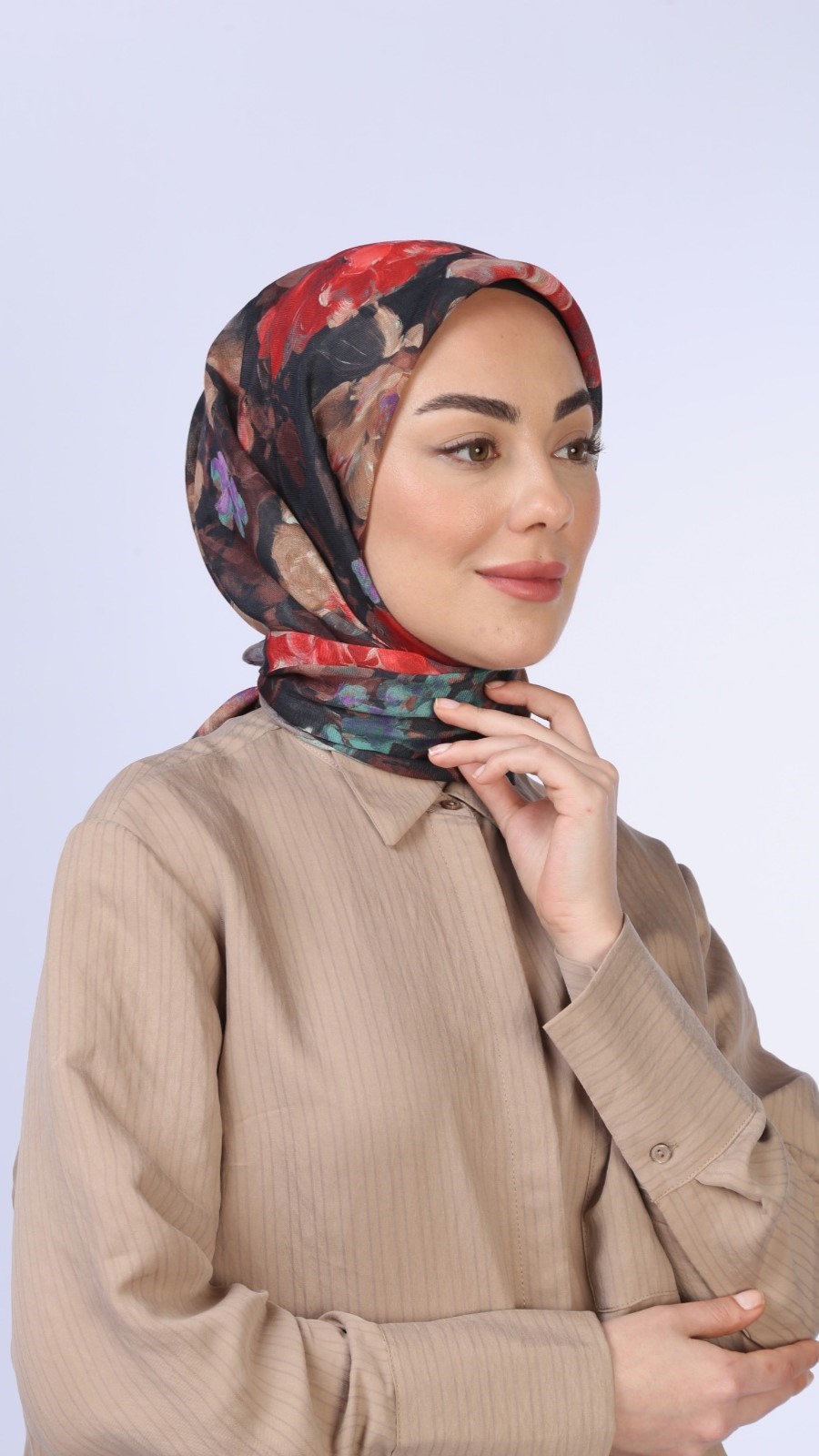 Locella Soft Pamuk Eşarp Siyah
