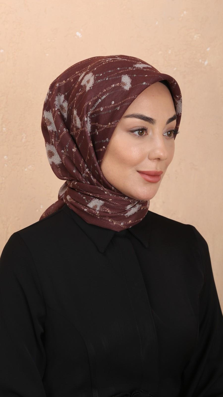 Locella Soft Pamuk Eşarp Bordo