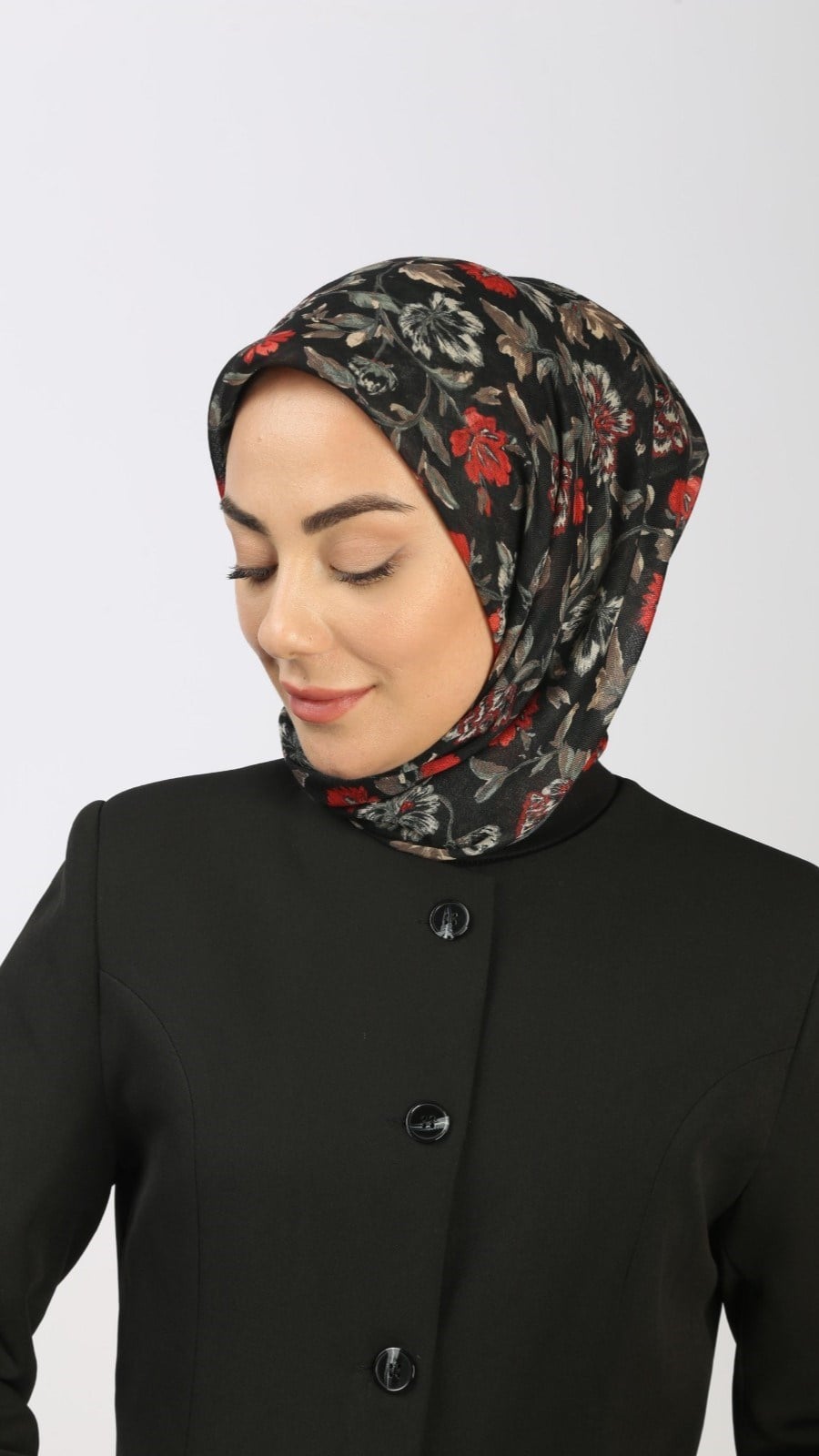 Locella Soft Pamuk Eşarp Siyah