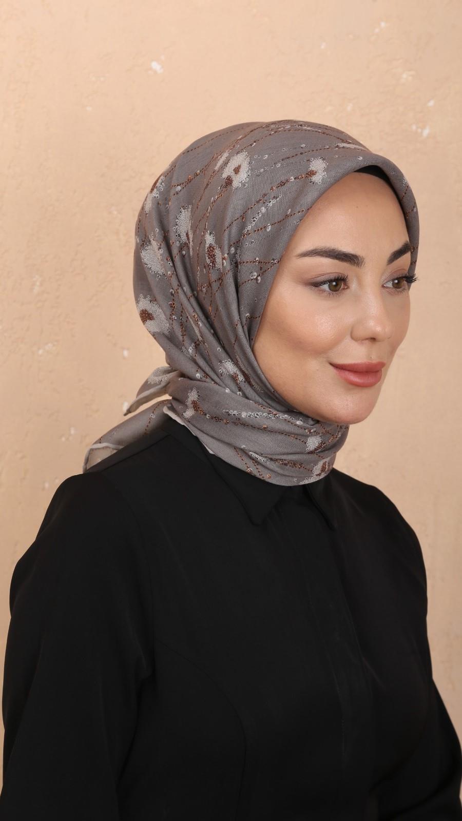 Locella Soft Pamuk Eşarp Vizon