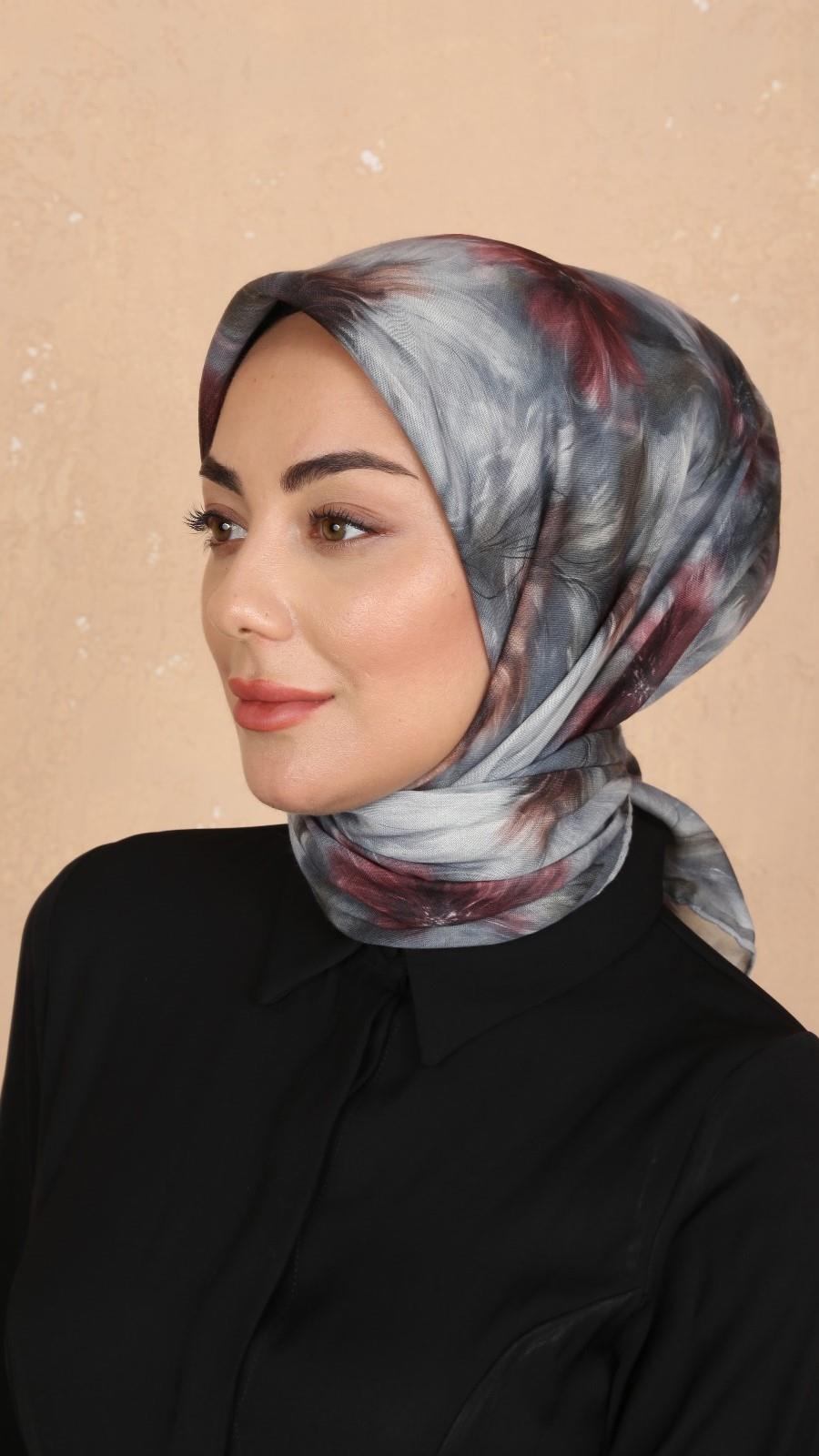 Locella Soft Pamuk Eşarp Gri-8
