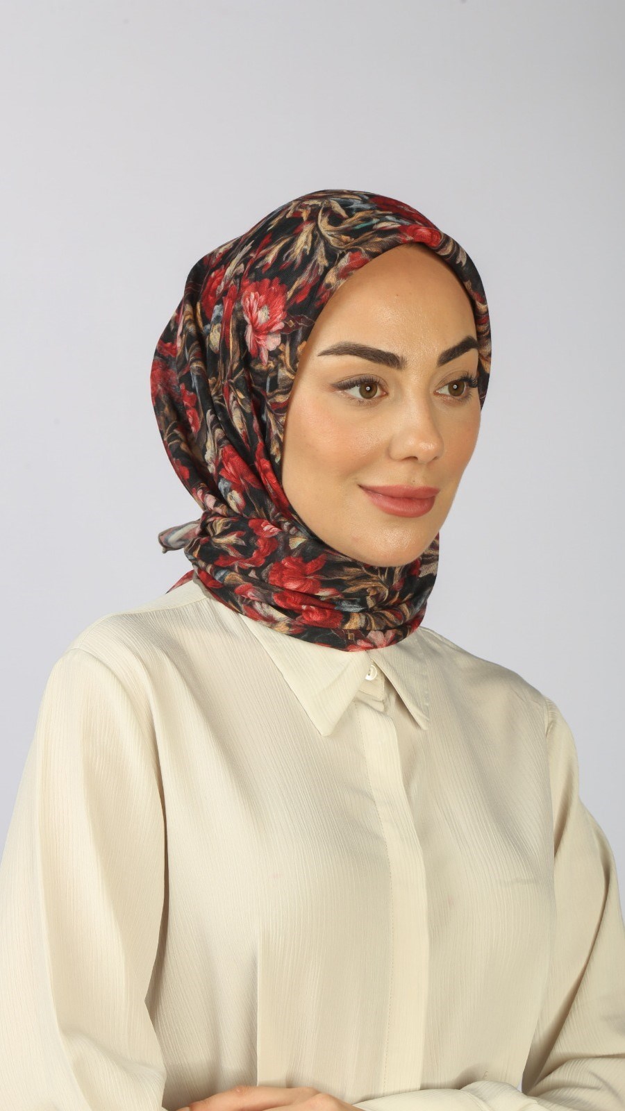Locella Soft Pamuk Eşarp Kırmızı