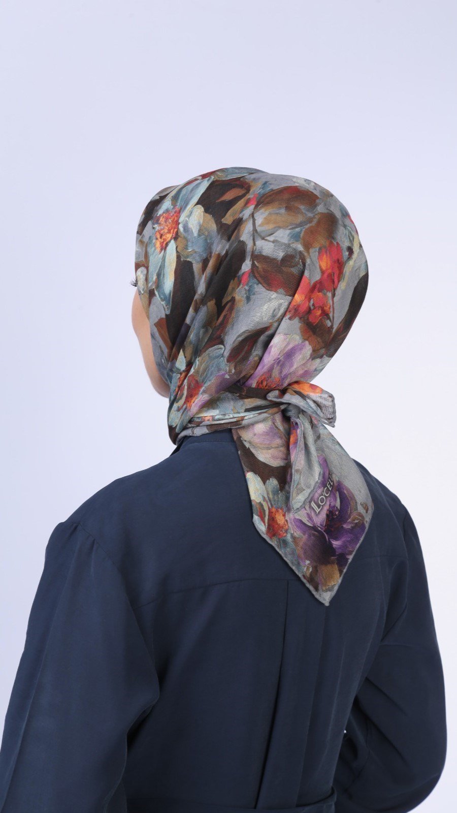 Locella Soft Pamuk Eşarp Gri