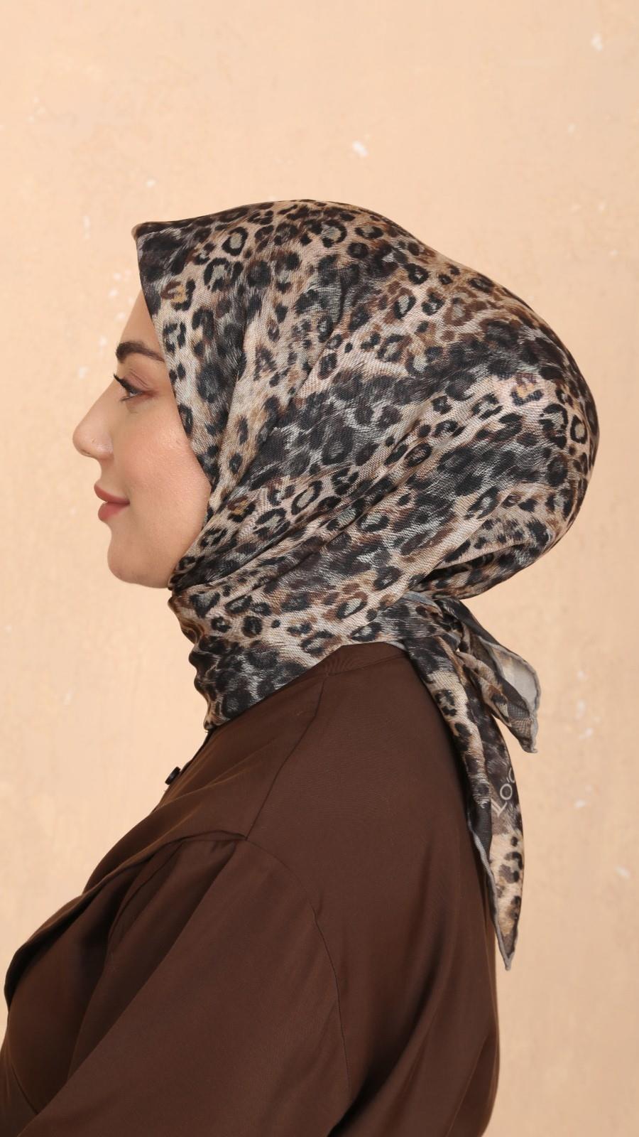 Locella Soft Pamuk Eşarp Haki Yeşil-7