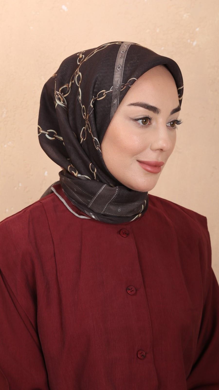 Locella Soft Pamuk Eşarp Acı Kahve