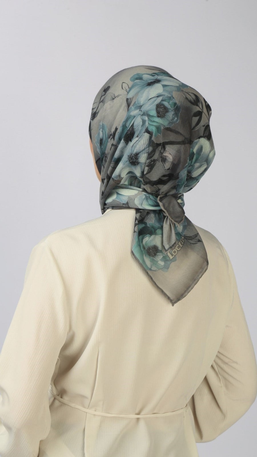 Locella Soft Pamuk Eşarp Gri