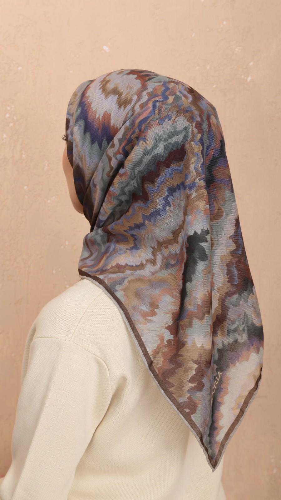 Locella Soft Pamuk Eşarp Kahve