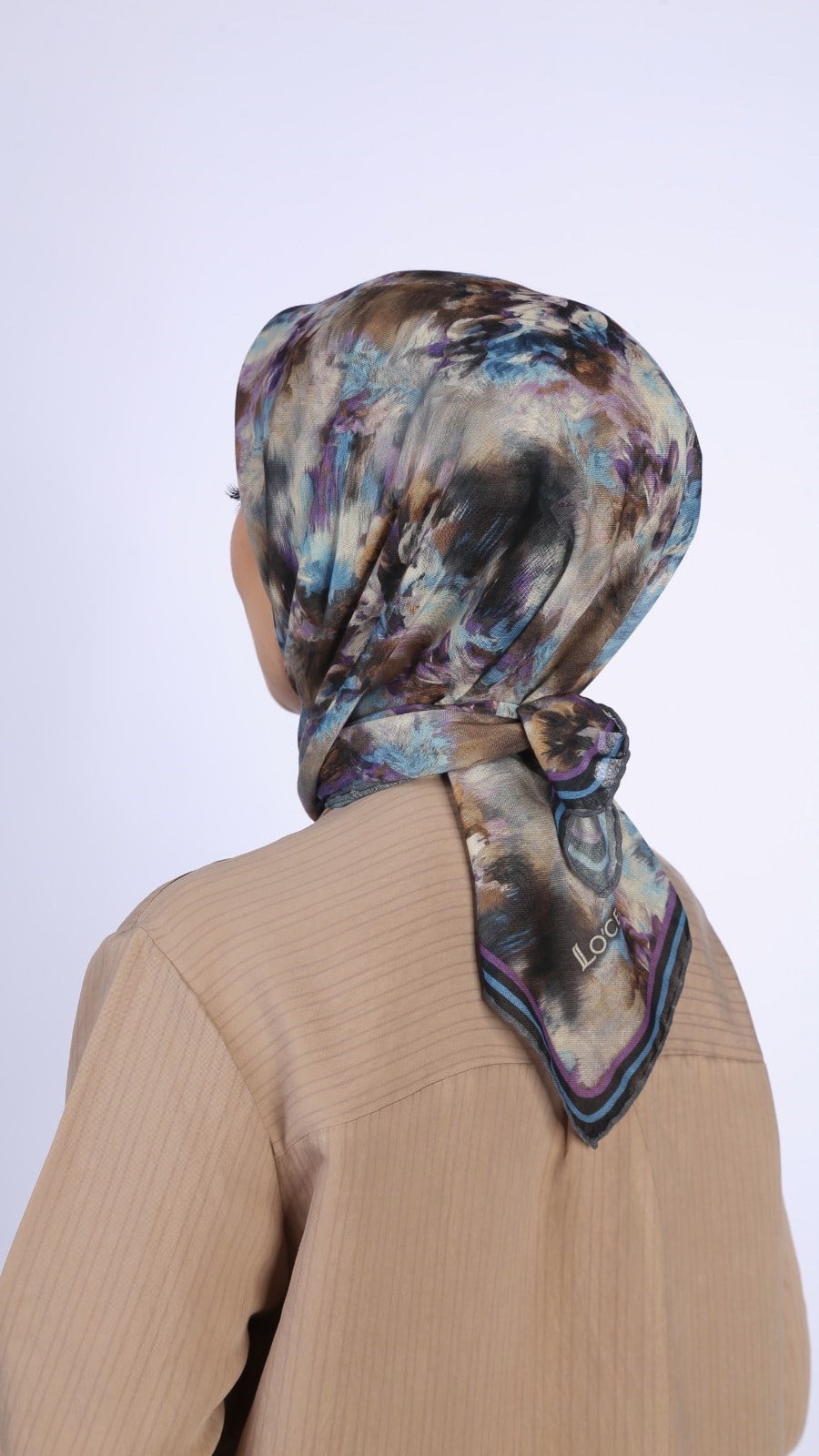 Locella Soft Pamuk Eşarp Mor