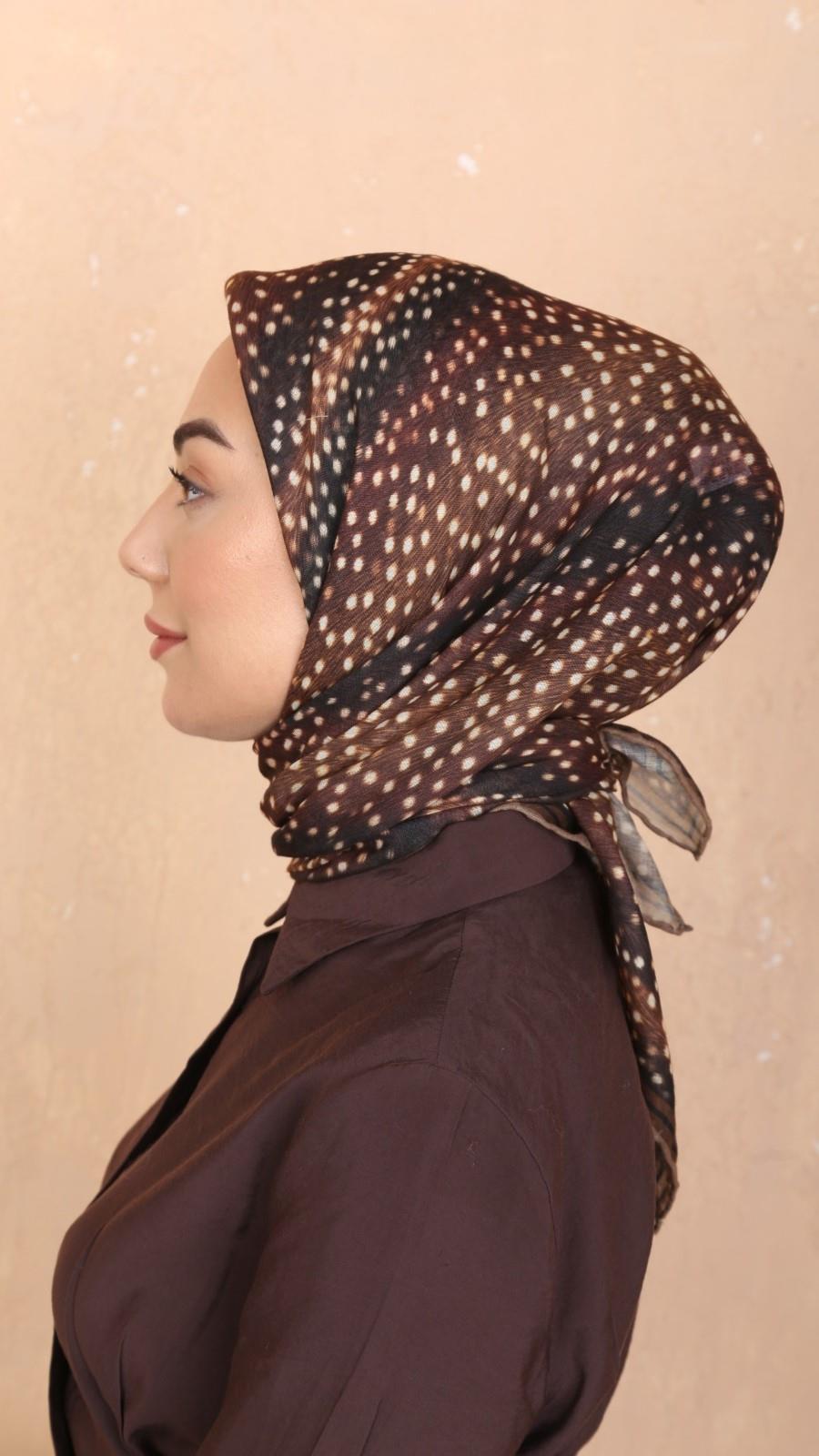 Locella Soft Pamuk Eşarp Ceylan Desen