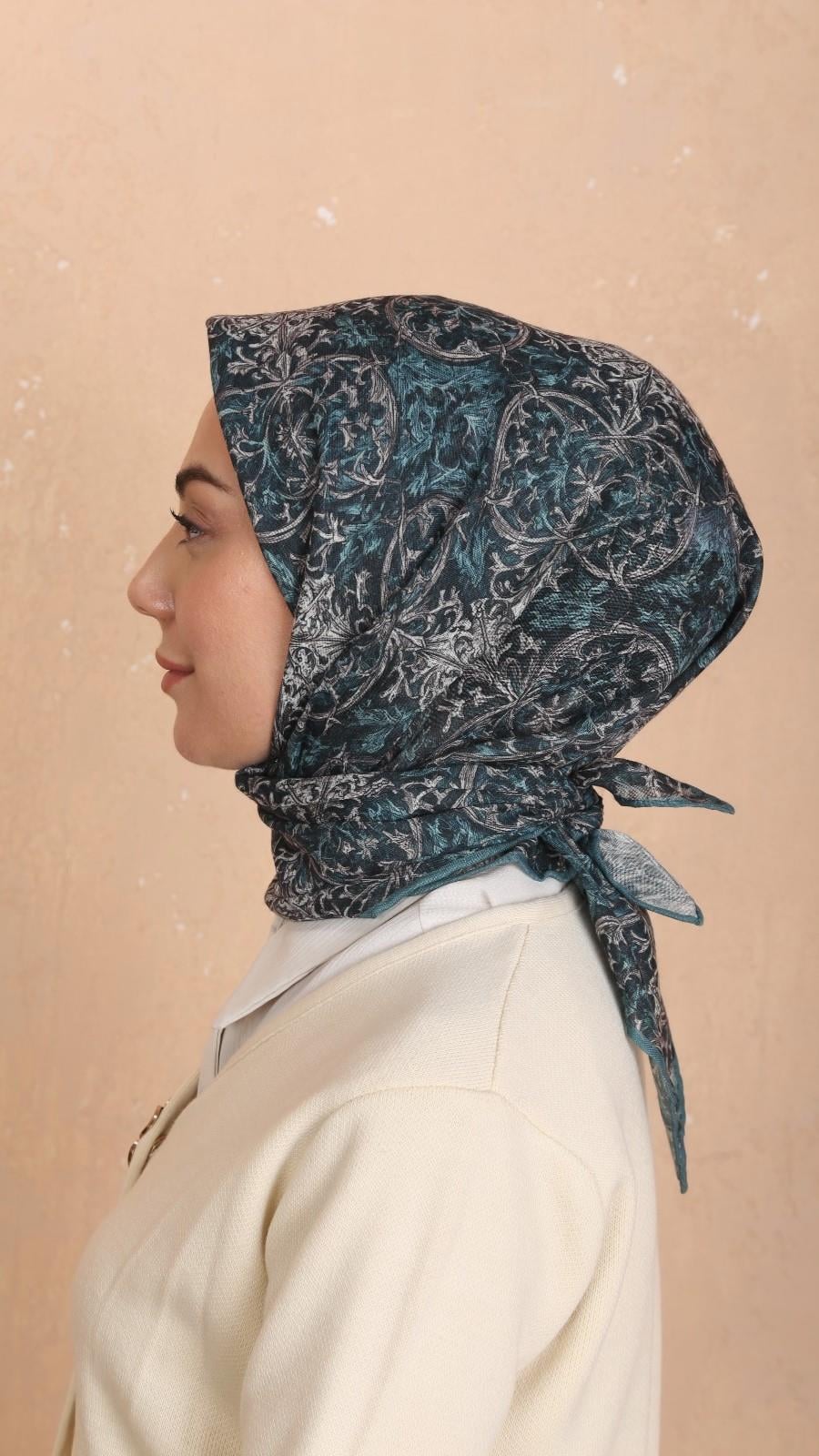 Locella Soft Pamuk Eşarp Zümrüt