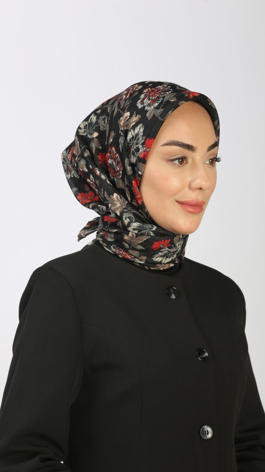 Locella Soft Pamuk Eşarp Siyah