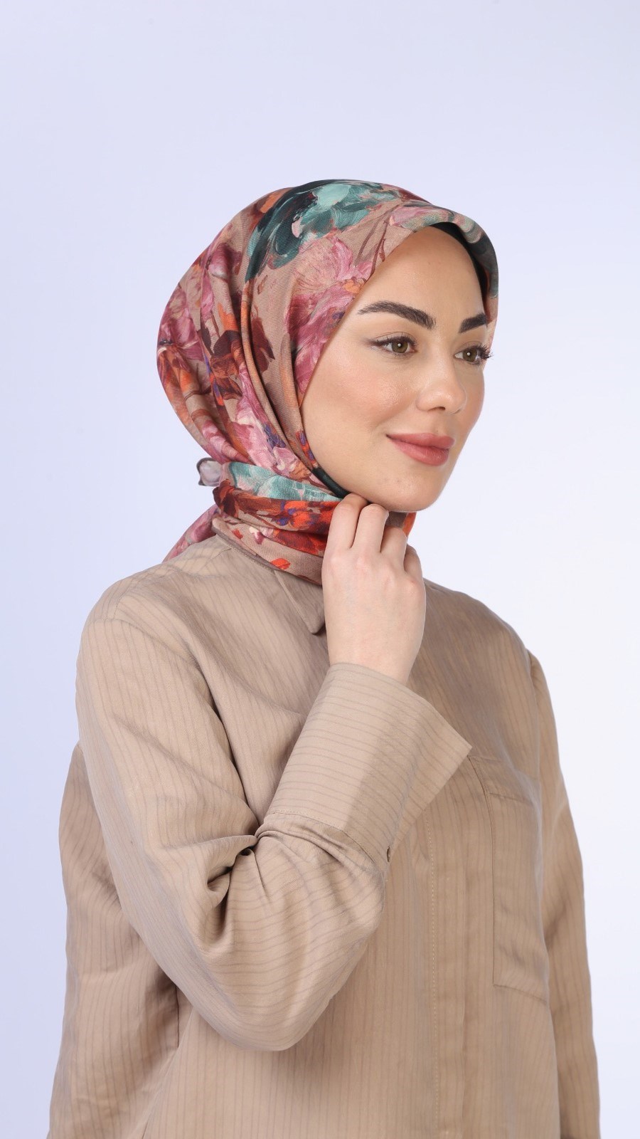 Locella Soft Pamuk Eşarp Bej