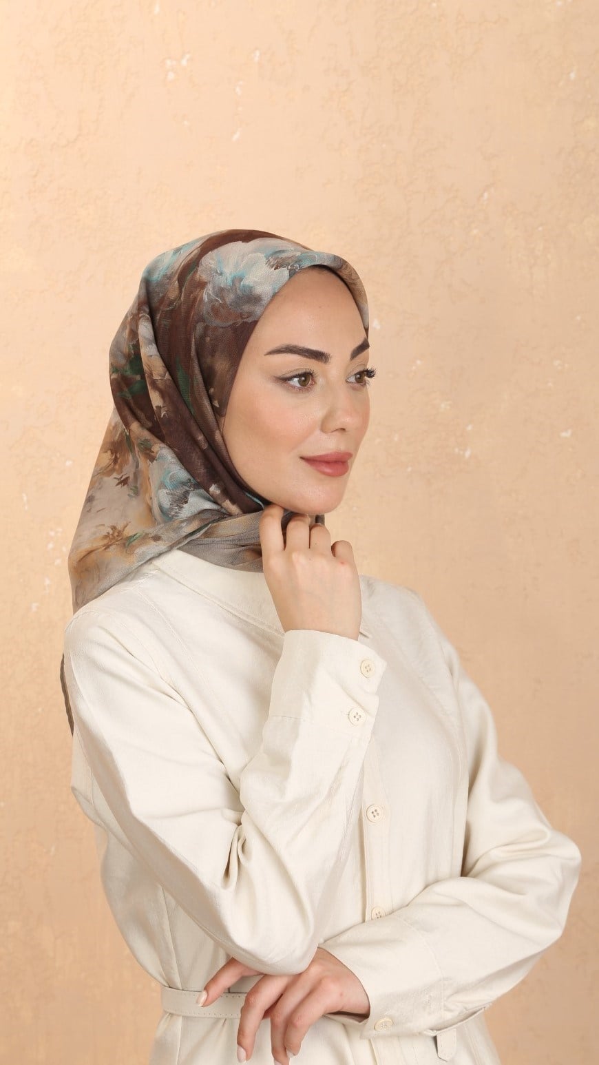 Locella Soft Pamuk Eşarp Vizon