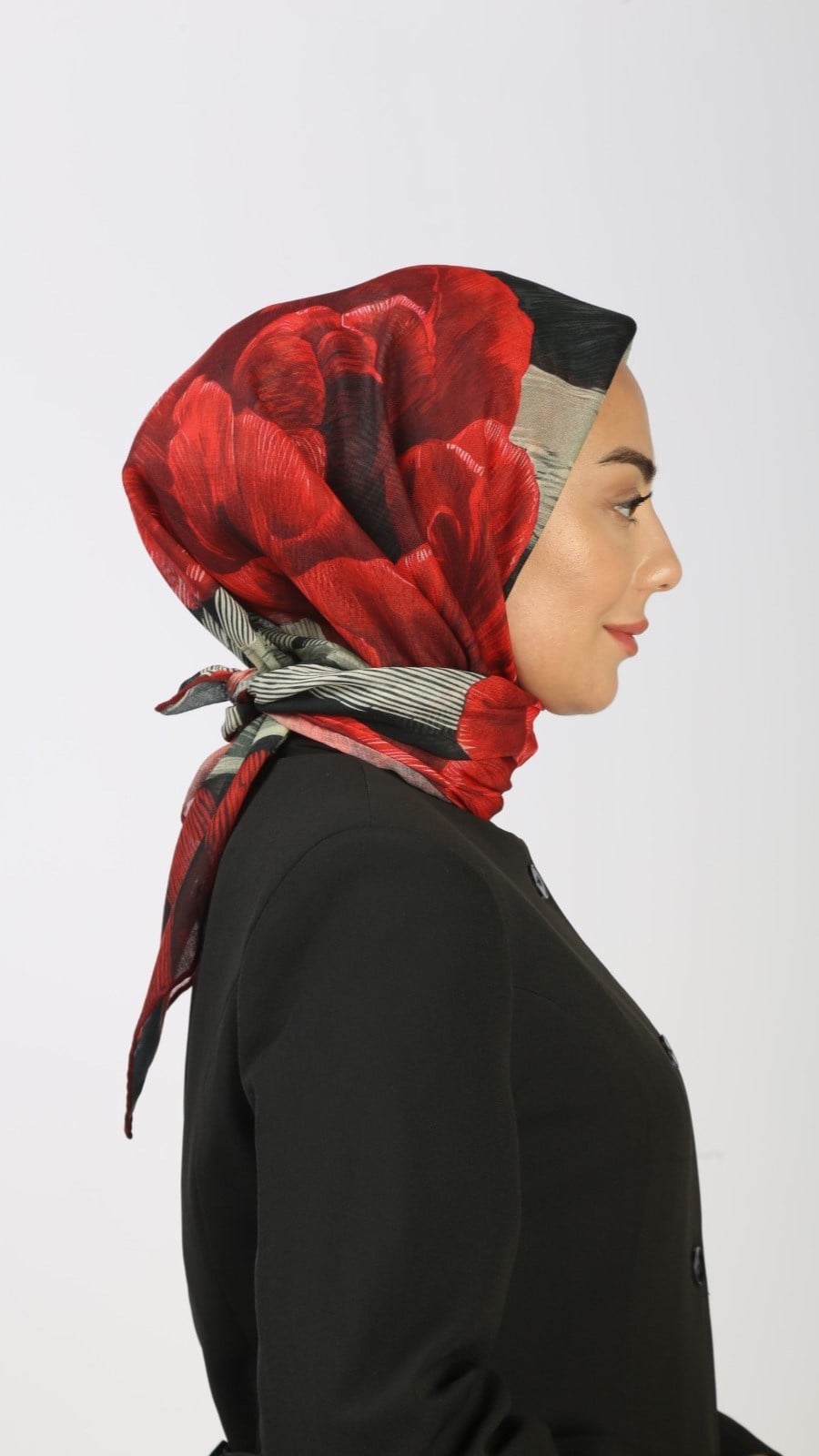 Locella Soft Pamuk Eşarp Kırmızı