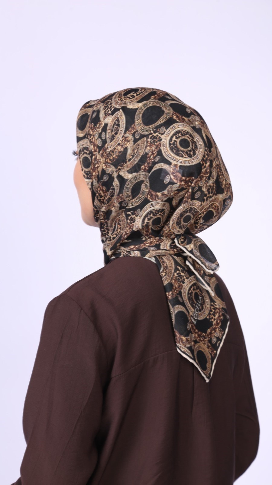 Locella Soft Pamuk Eşarp Siyah