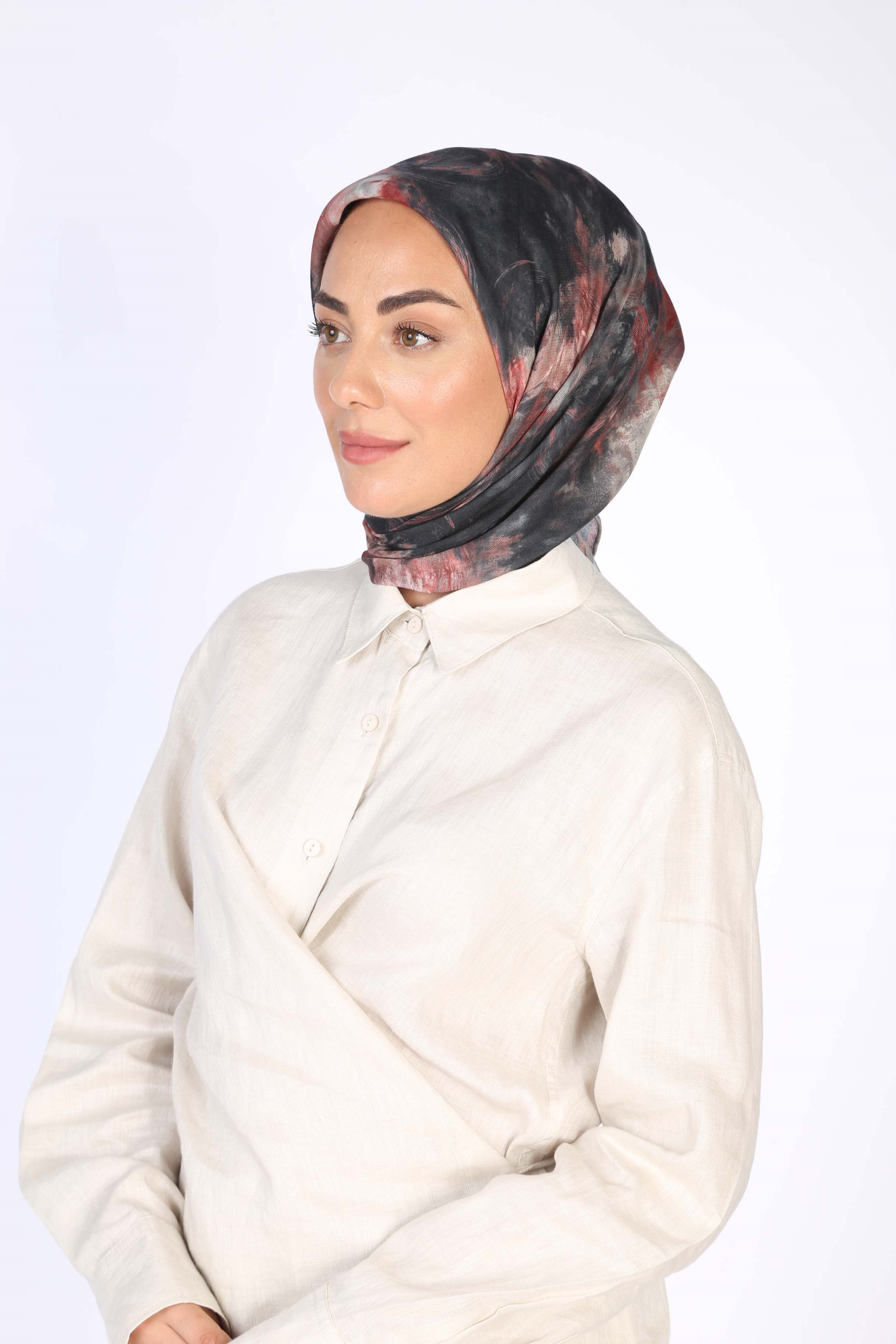 Locella Soft Pamuk Eşarp Siyah