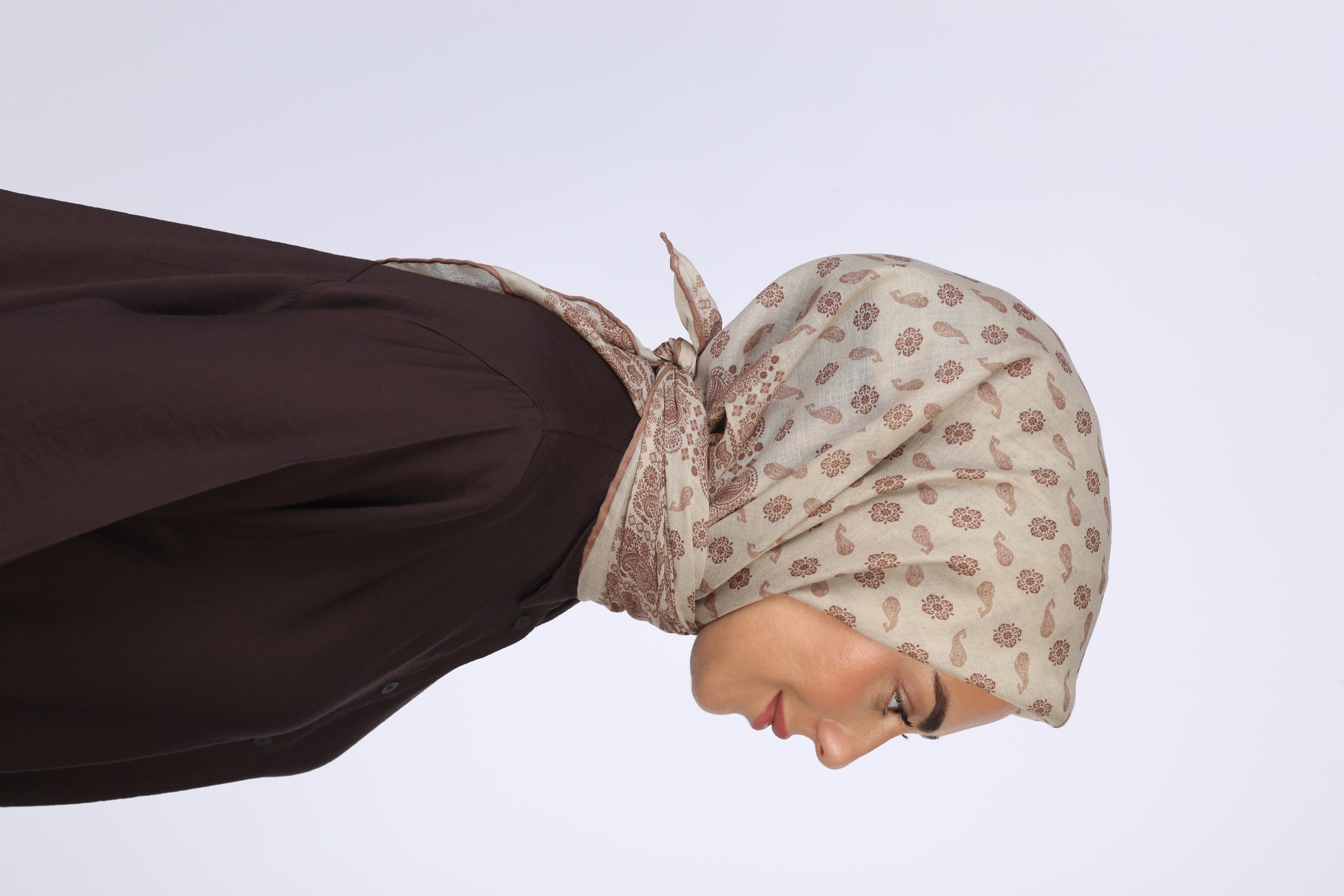 Locella Soft Pamuk Eşarp Vizon