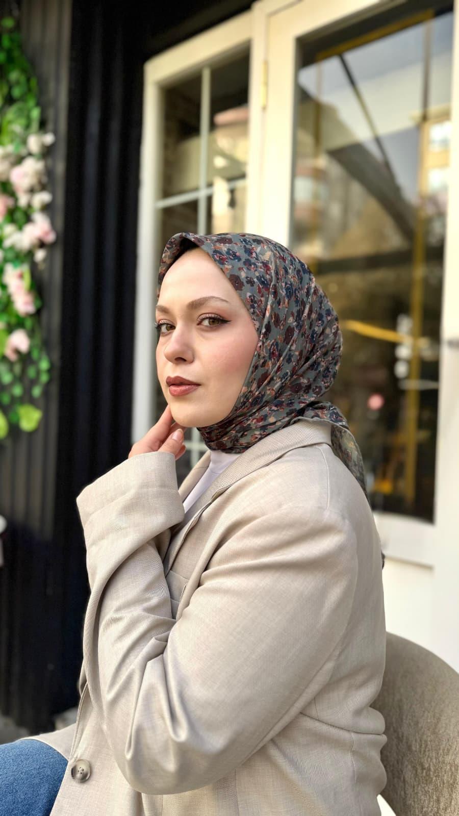 Locella Soft Pamuk Eşarp Küf Yeşil