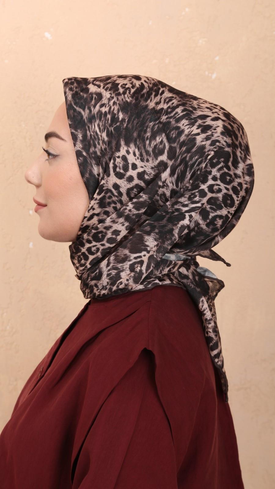 Locella Soft Pamuk Eşarp Kahve