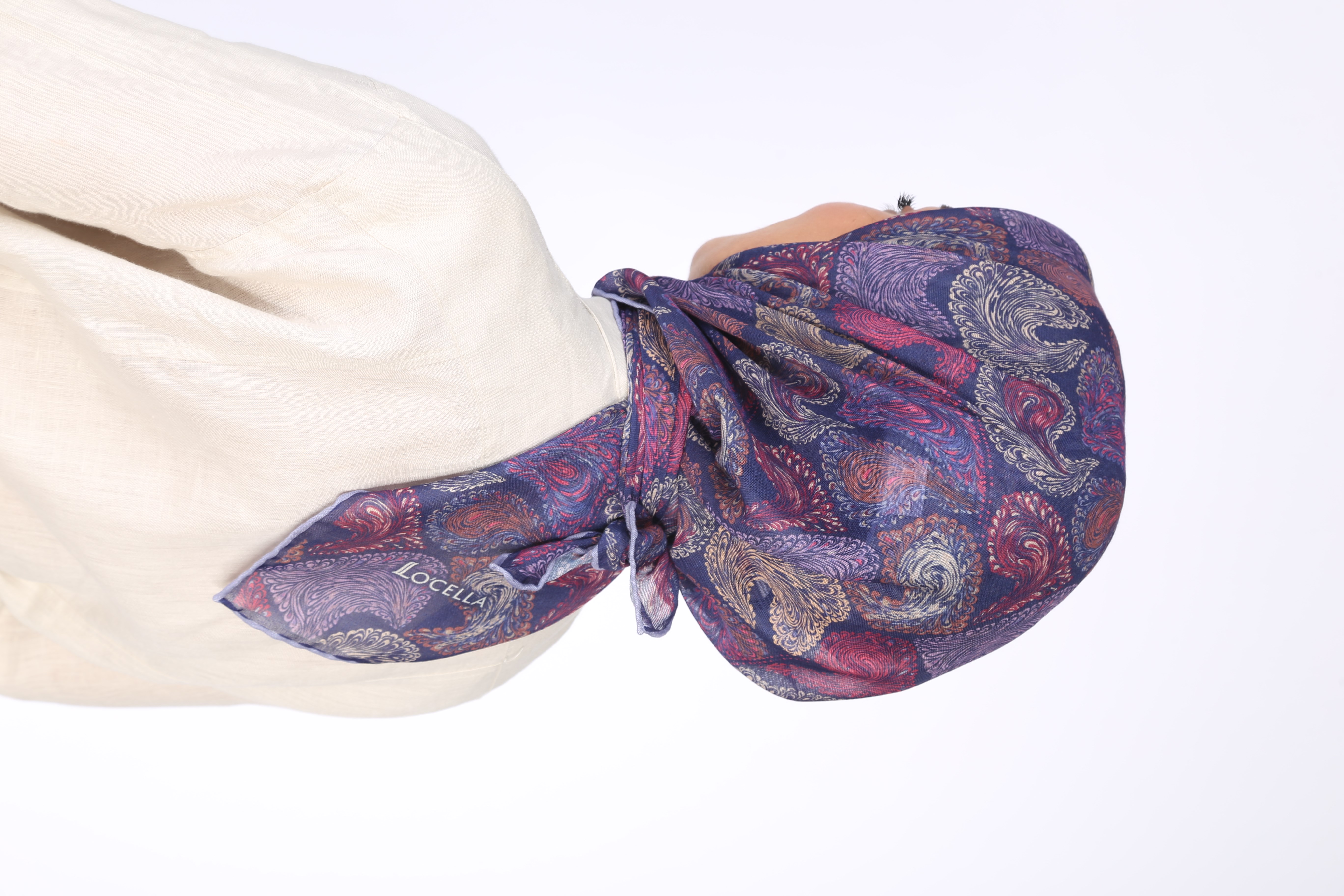 Locella Soft Pamuk Eşarp-Mor