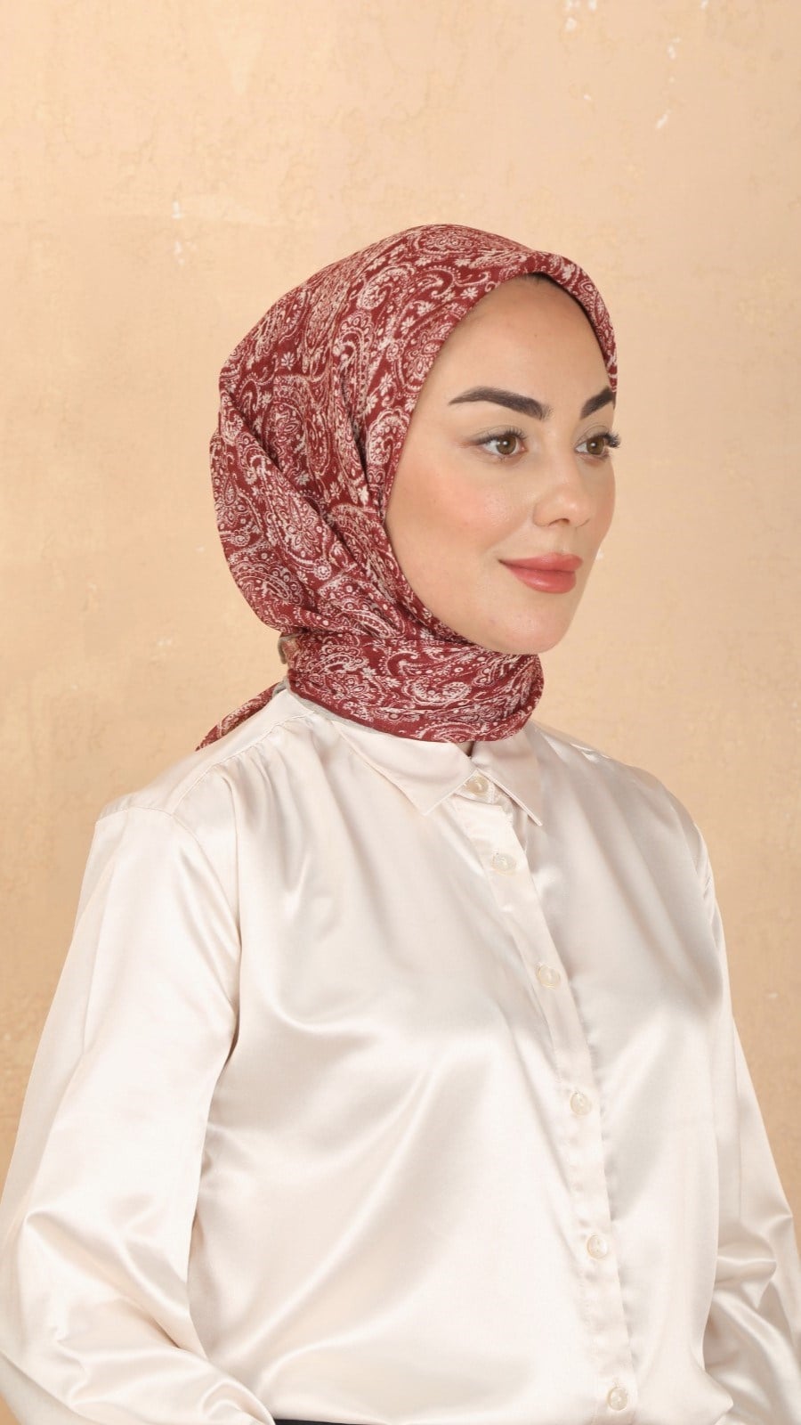 Locella Soft Pamuk Eşarp Kırmızı