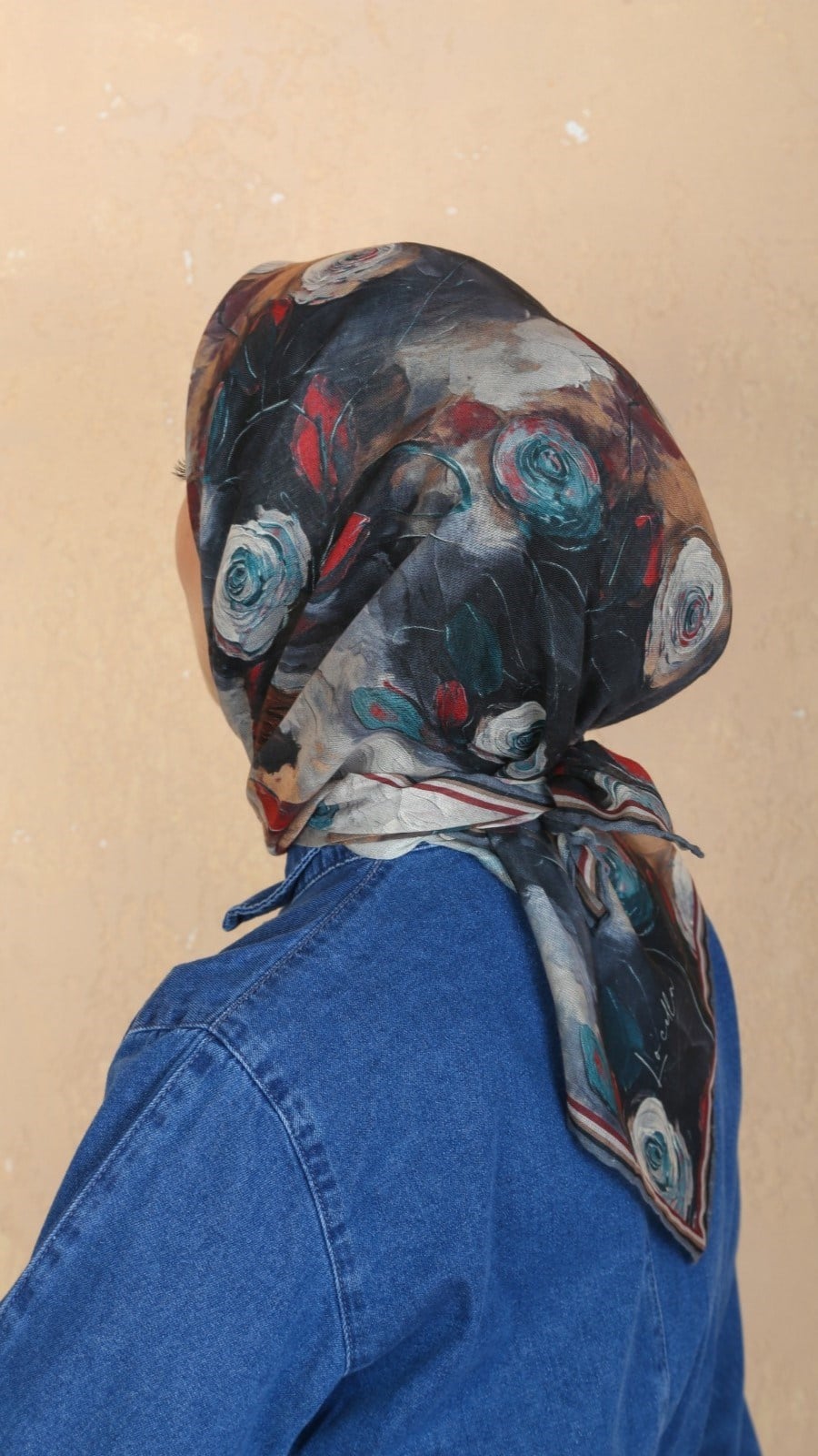 Locella Soft Pamuk Eşarp Siyah