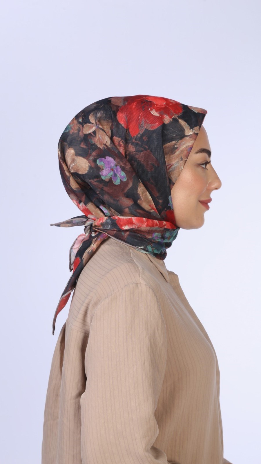 Locella Soft Pamuk Eşarp Siyah