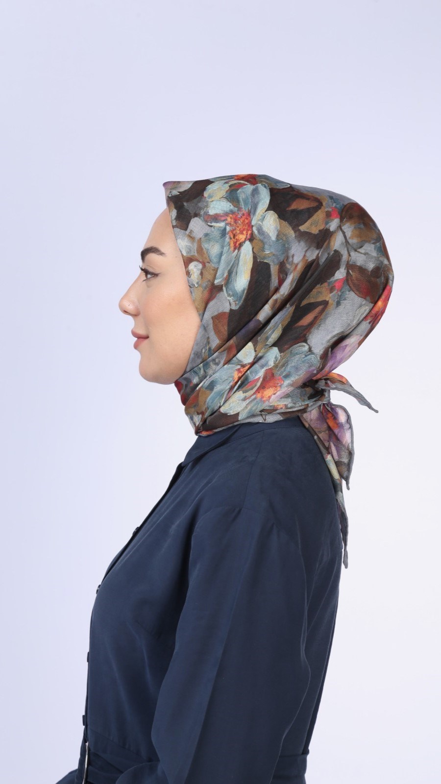 Locella Soft Pamuk Eşarp Gri