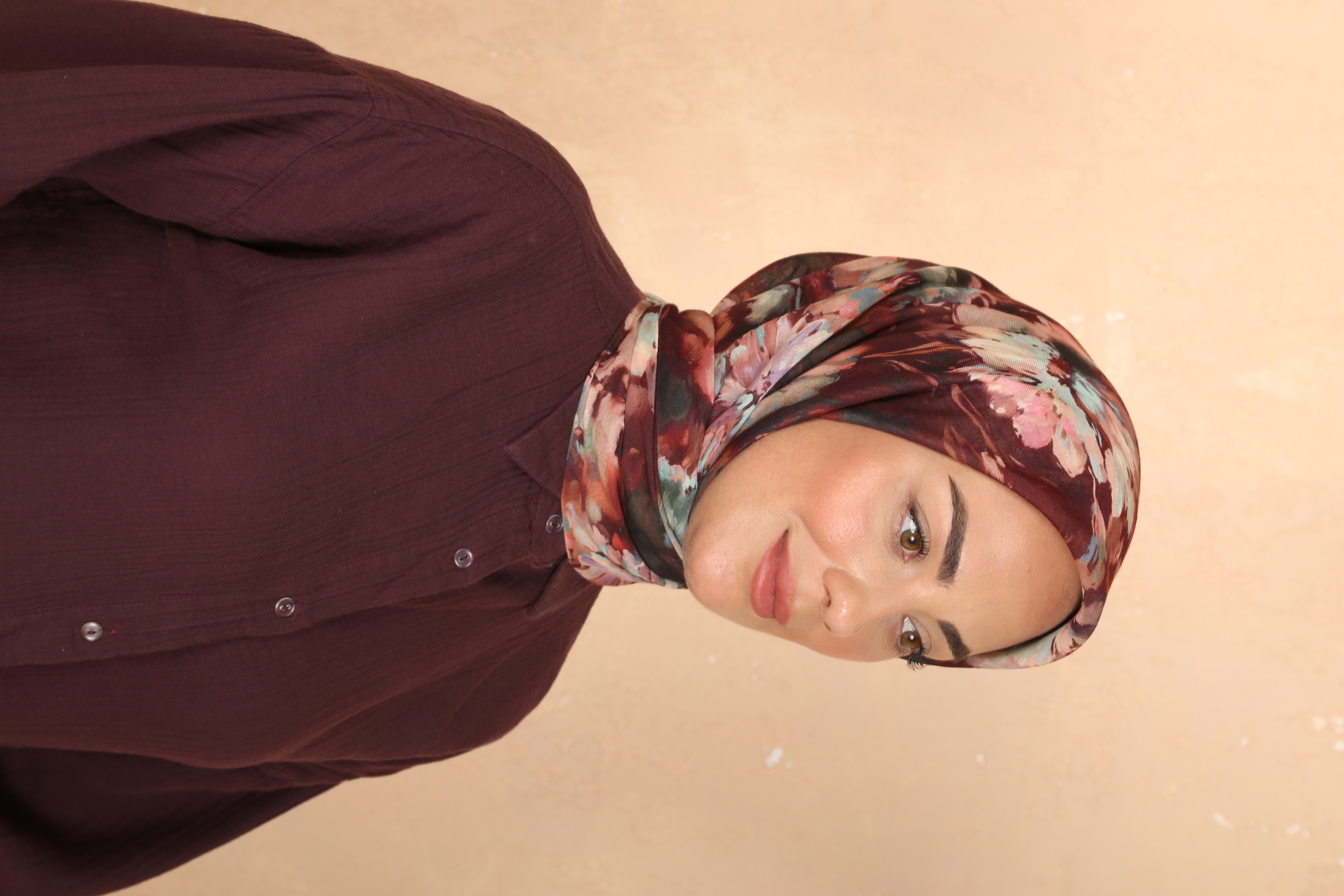 Locella Soft Pamuk Eşarp-Bordo