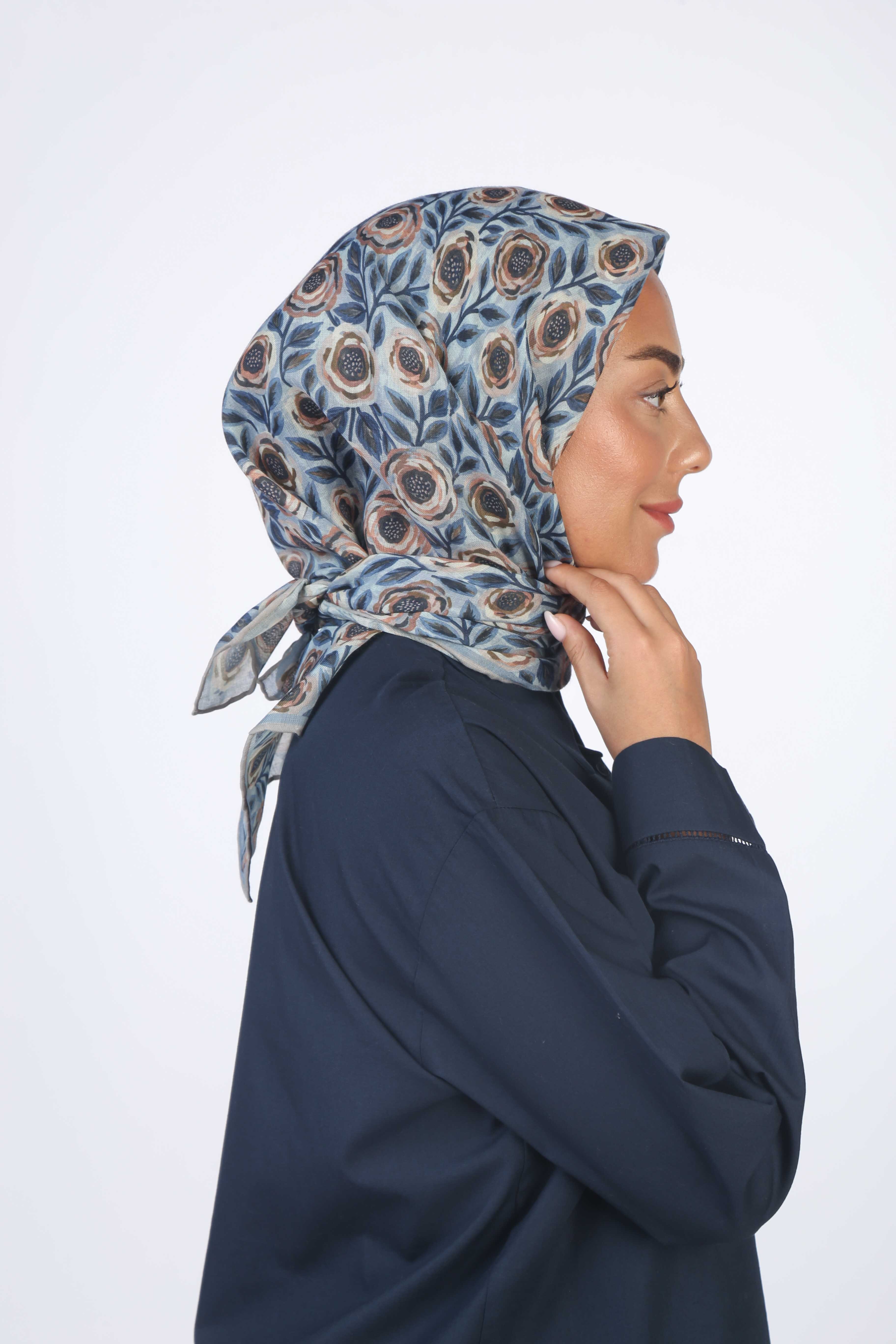 Locella Soft Pamuk Eşarp Turkuaz
