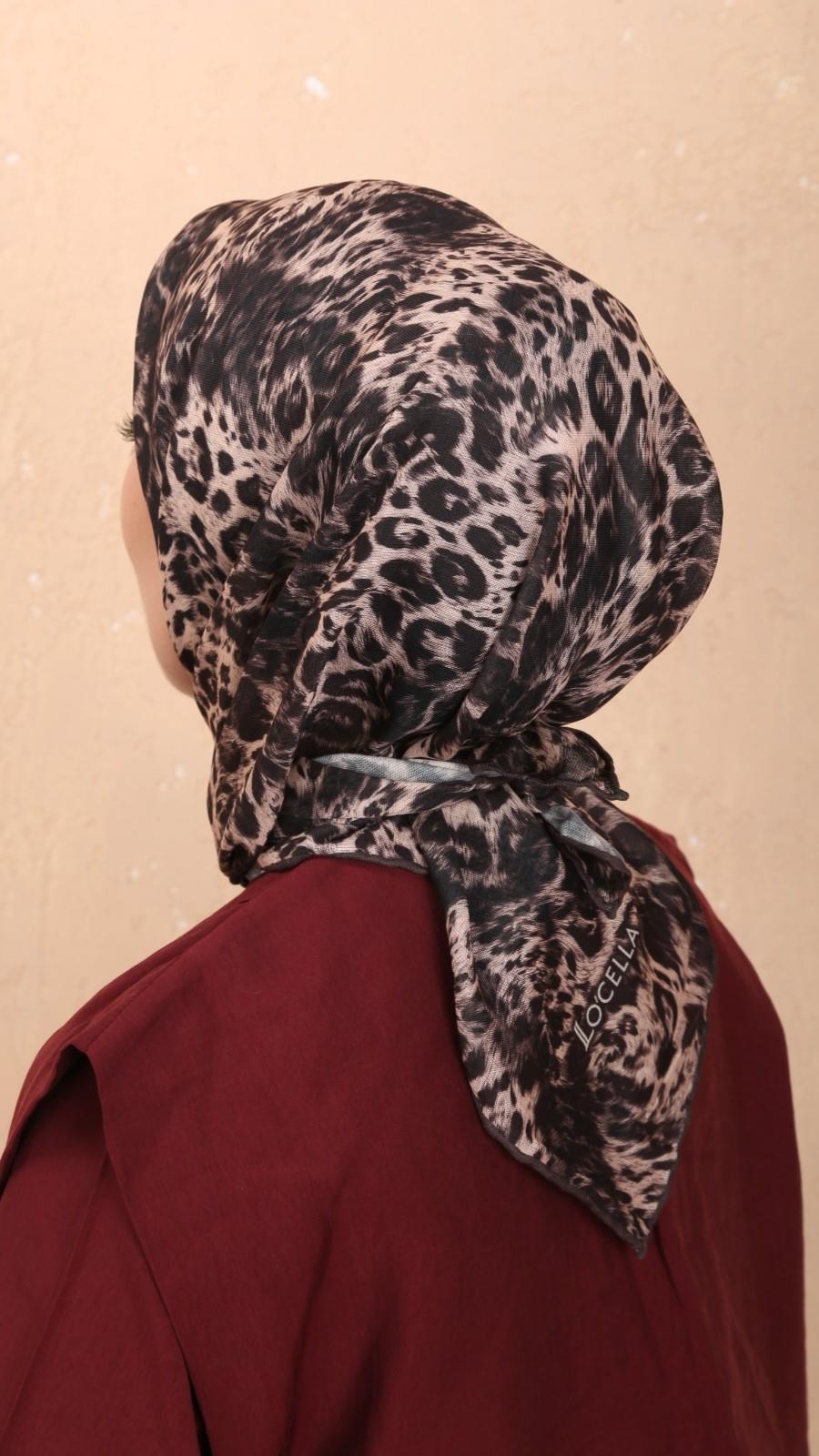 Locella Soft Pamuk Eşarp Kahve