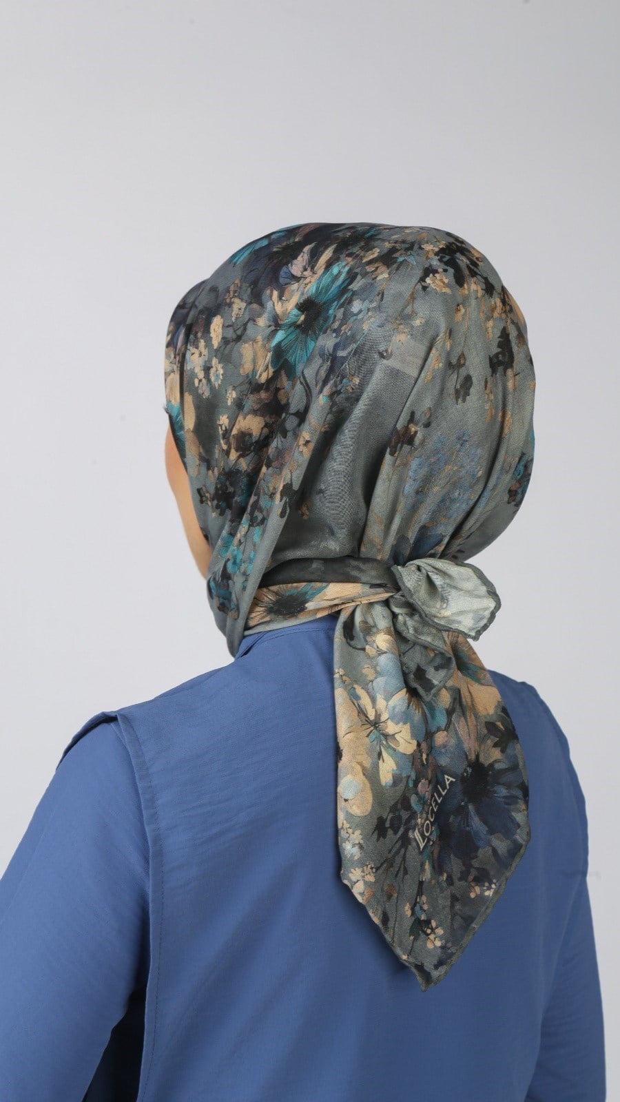 Locella Soft Pamuk Eşarp Gri