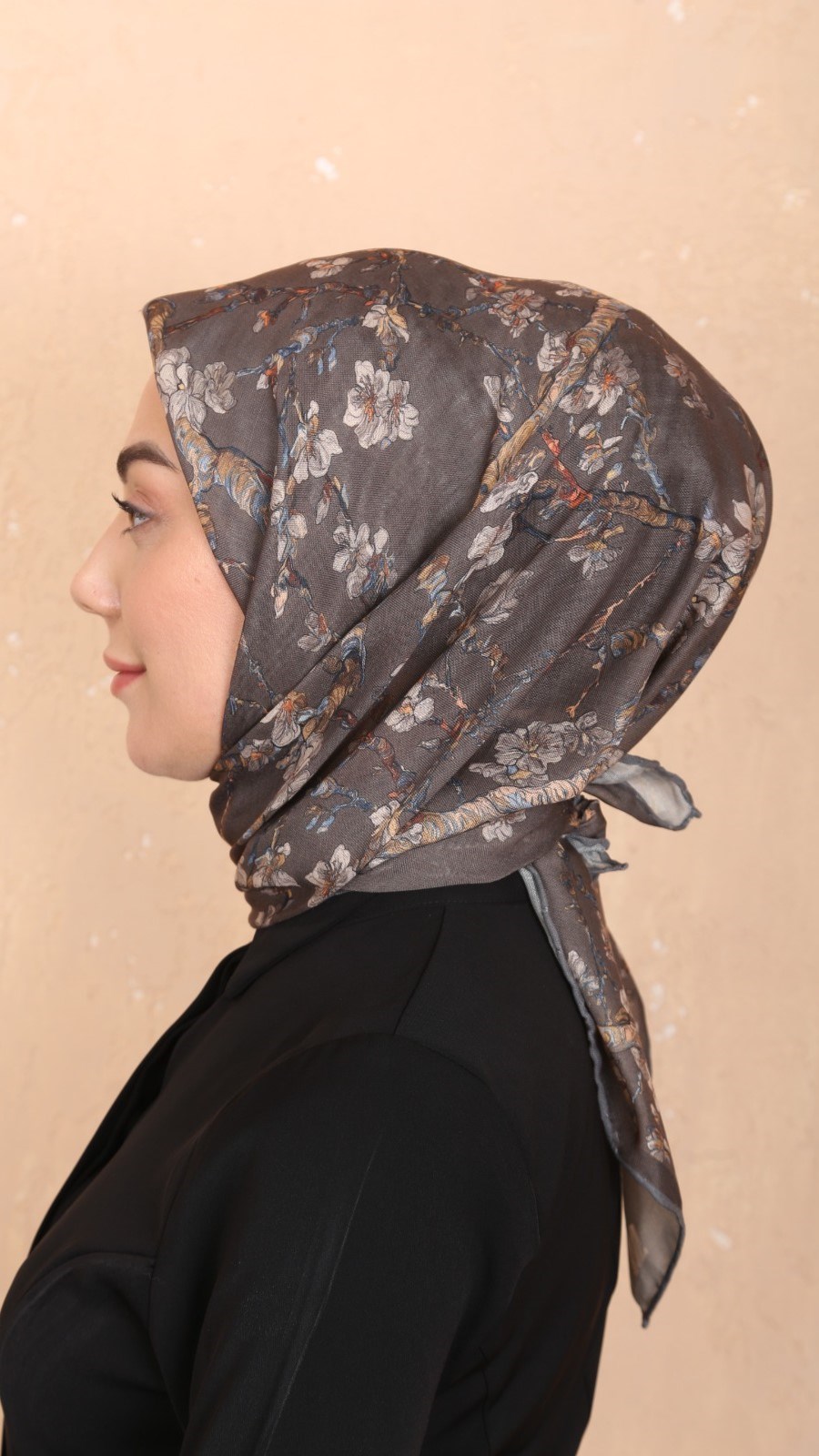 Locella Soft Pamuk Eşarp Tozlu Kahve