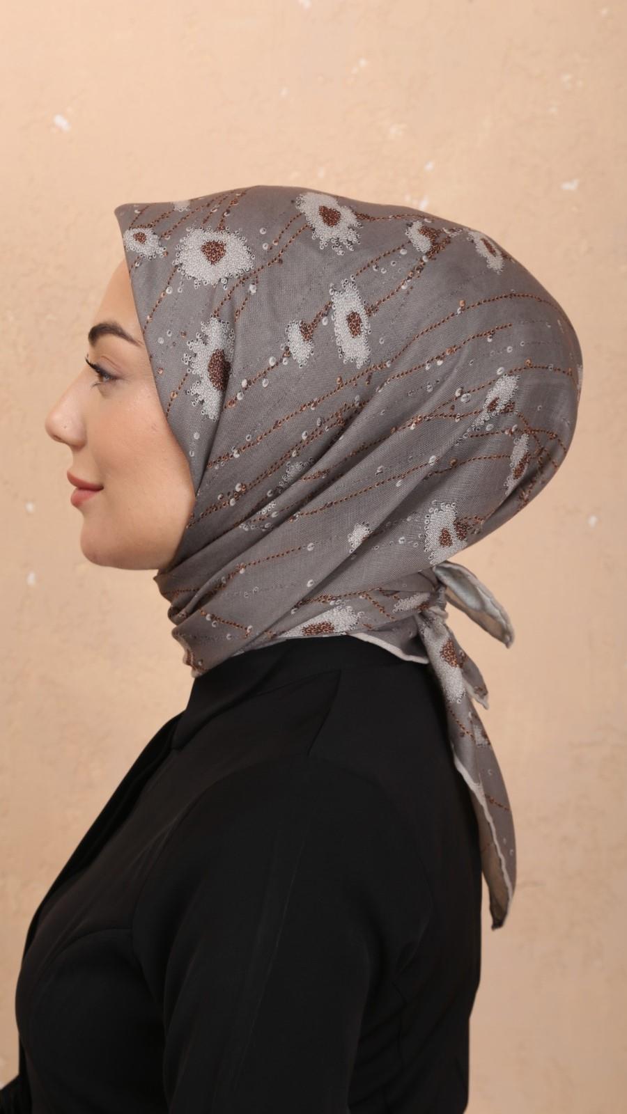 Locella Soft Pamuk Eşarp Vizon