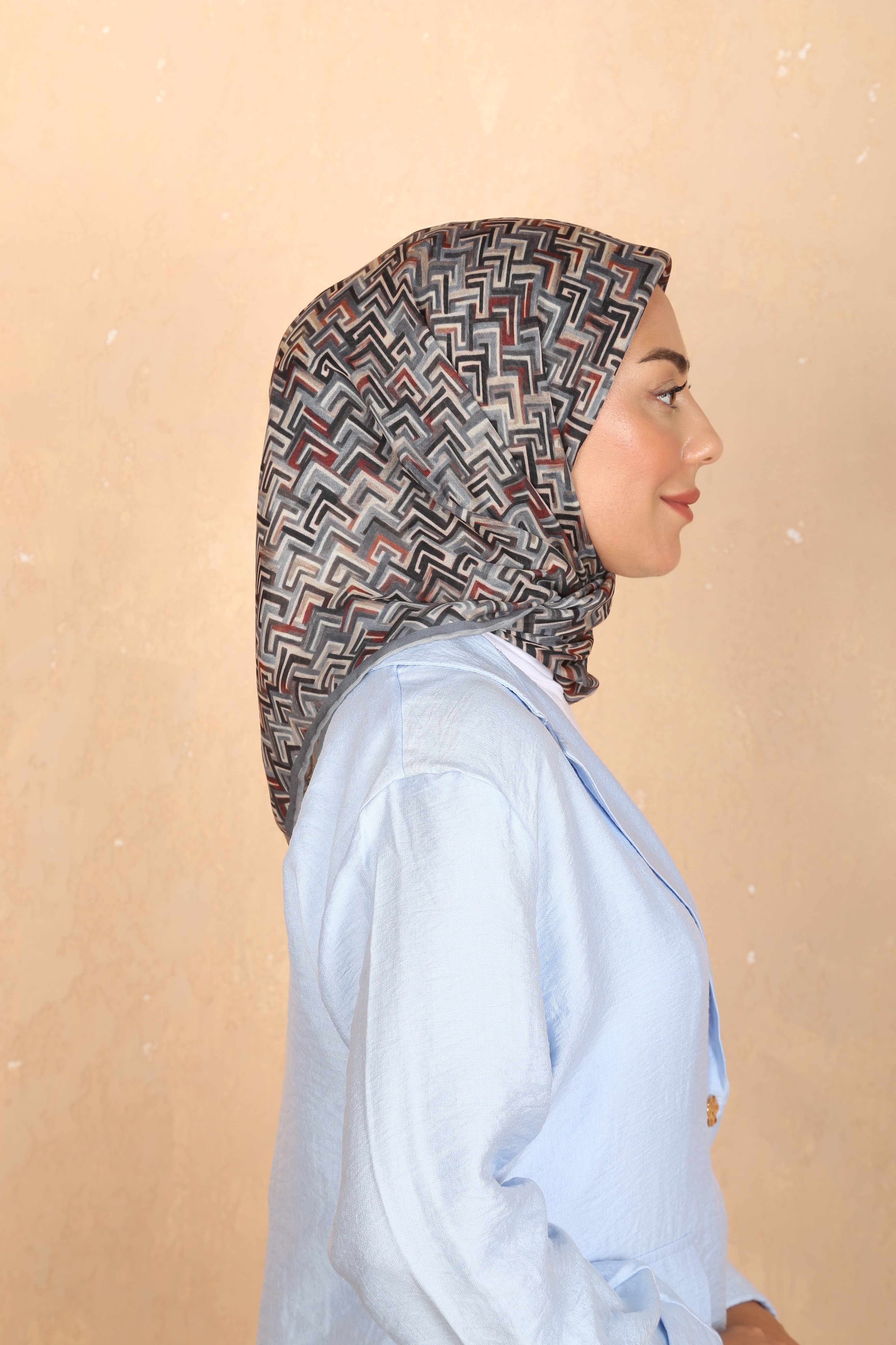 Locella Soft Pamuk Eşarp Gri