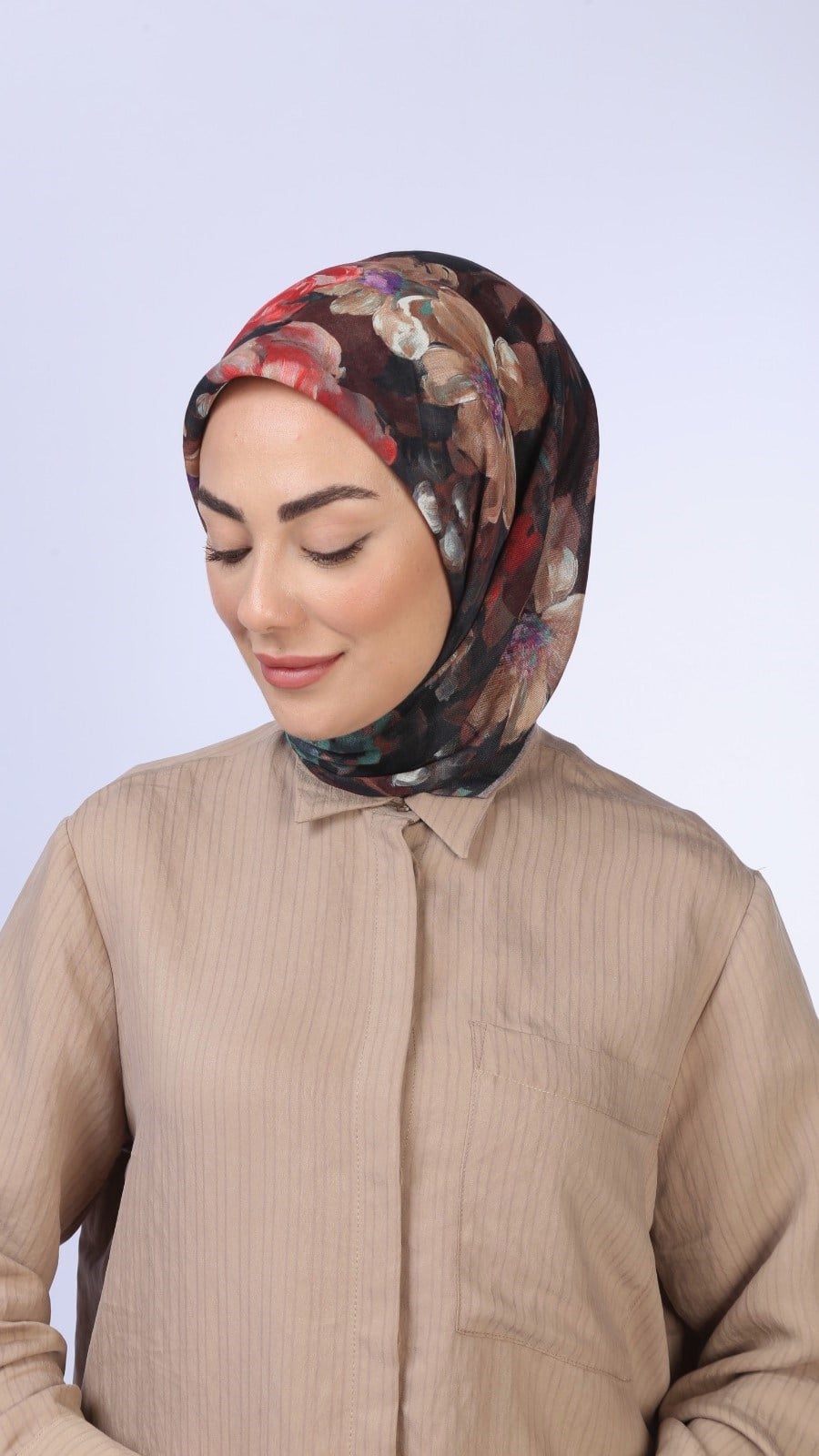 Locella Soft Pamuk Eşarp Siyah