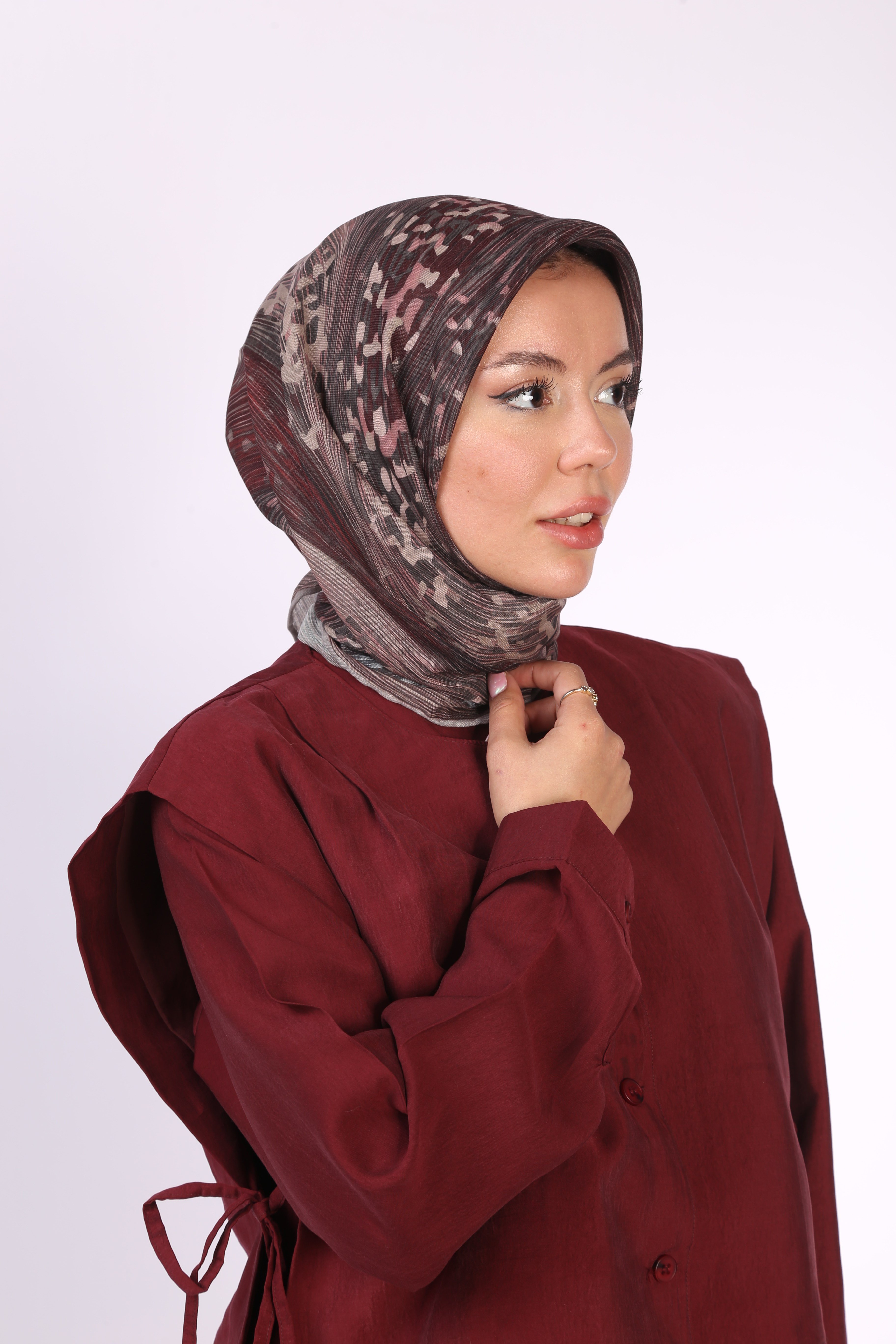 Locella Soft Pamuk Eşarp Pudra