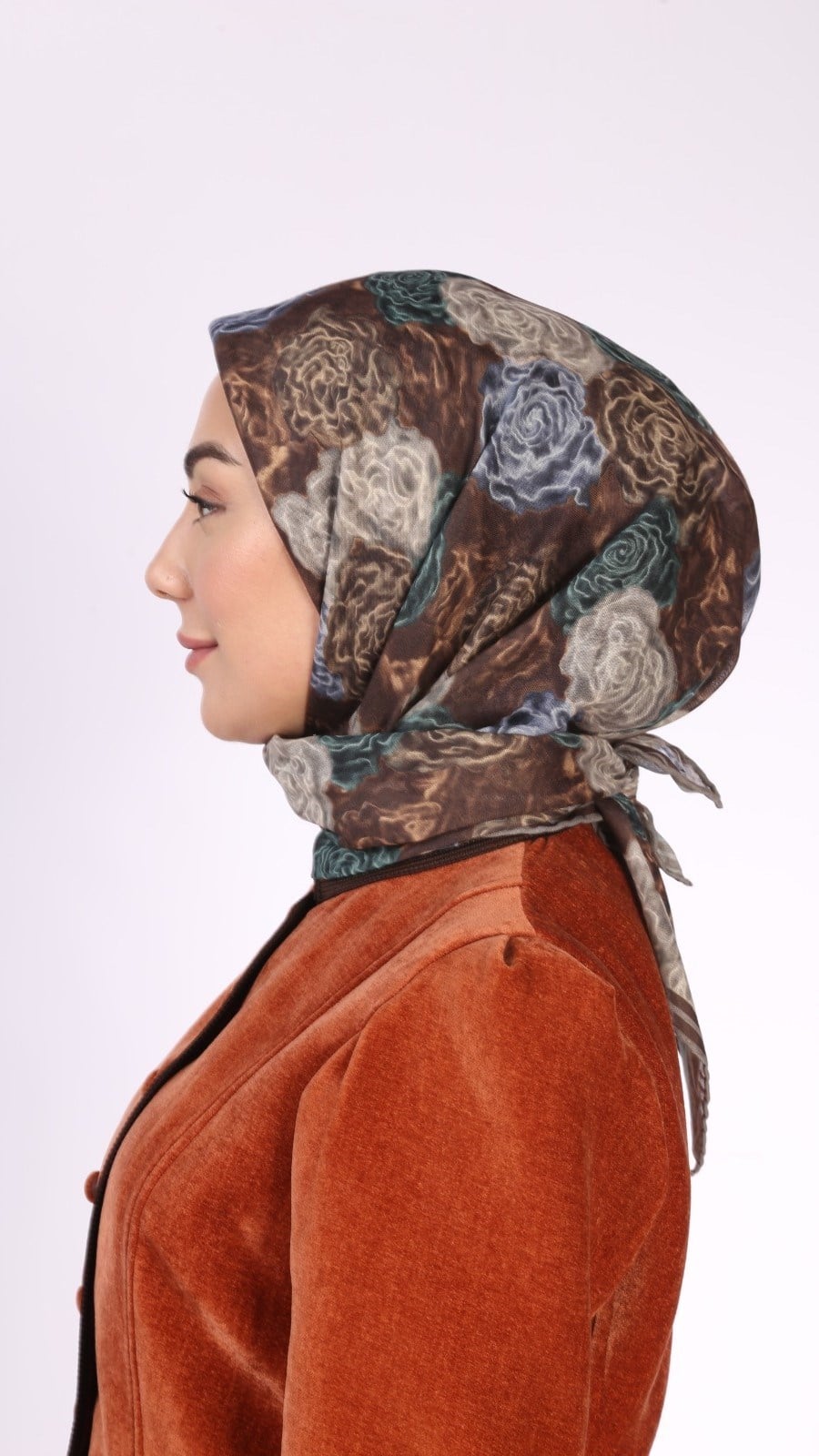 Locella Soft Pamuk Eşarp Kahve